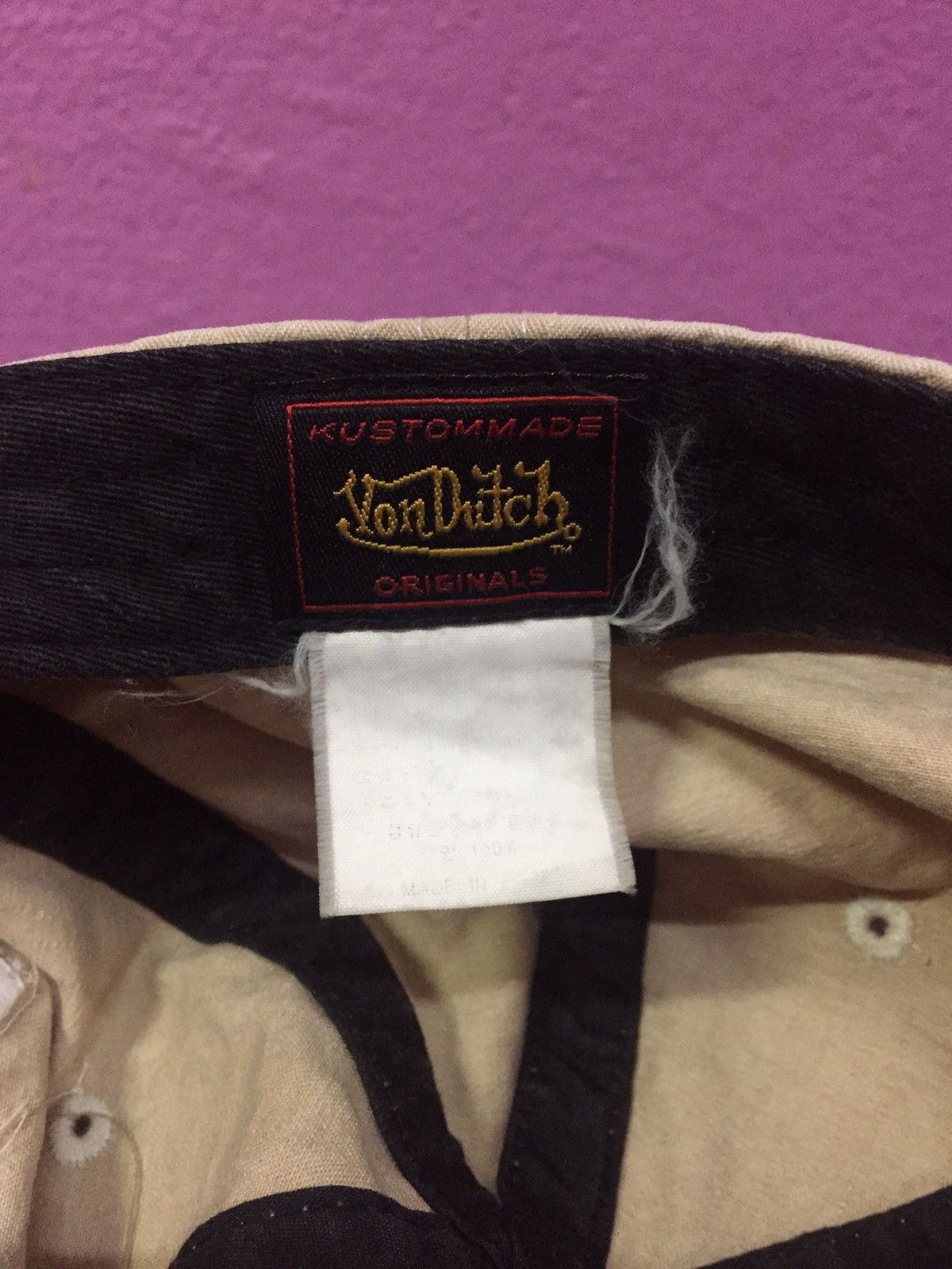 Von Dutch Von Dutch Strapback Cap Hat One Size Size ONE SIZE - 5 Thumbnail