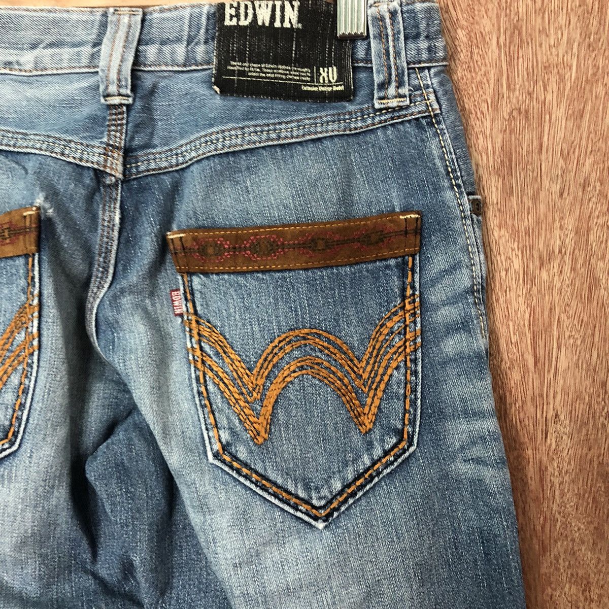Edwin Edwin japan vintage Blue Denim pants jeans #6384 Size US 26 / EU 42 - 10 Thumbnail