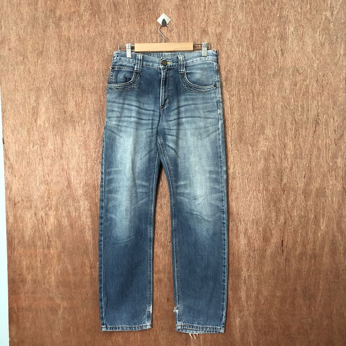 Edwin Edwin japan vintage Blue Denim pants jeans #6384 Size US 26 / EU 42 - 1 Thumbnail