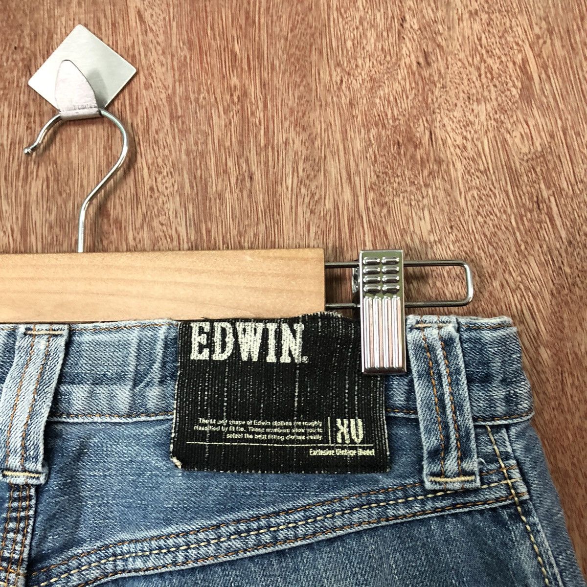 Edwin Edwin japan vintage Blue Denim pants jeans #6384 Size US 26 / EU 42 - 11 Thumbnail