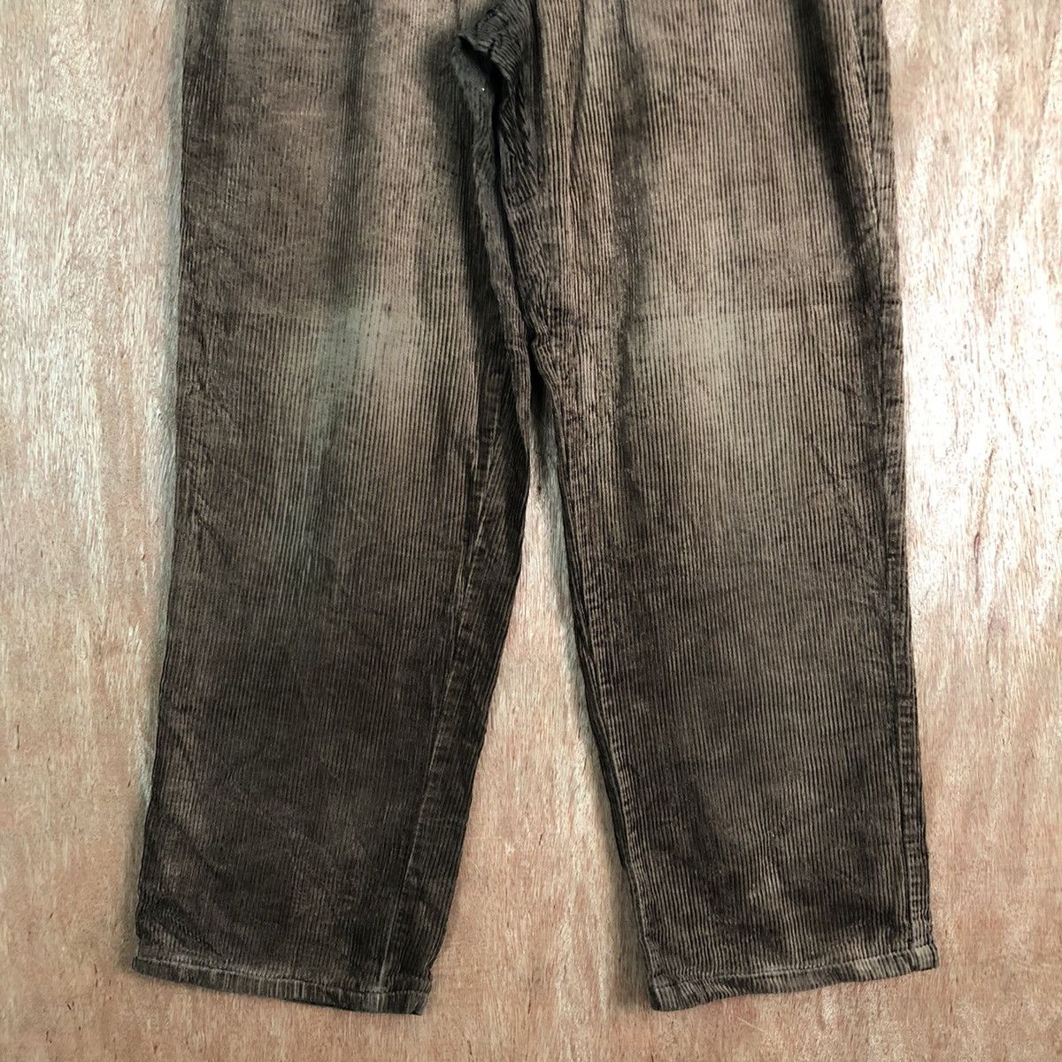 Uniqlo DLL Uniqlo Corduroy Brown Denim vintage Pants #c222 Size US 33 - 3 Thumbnail