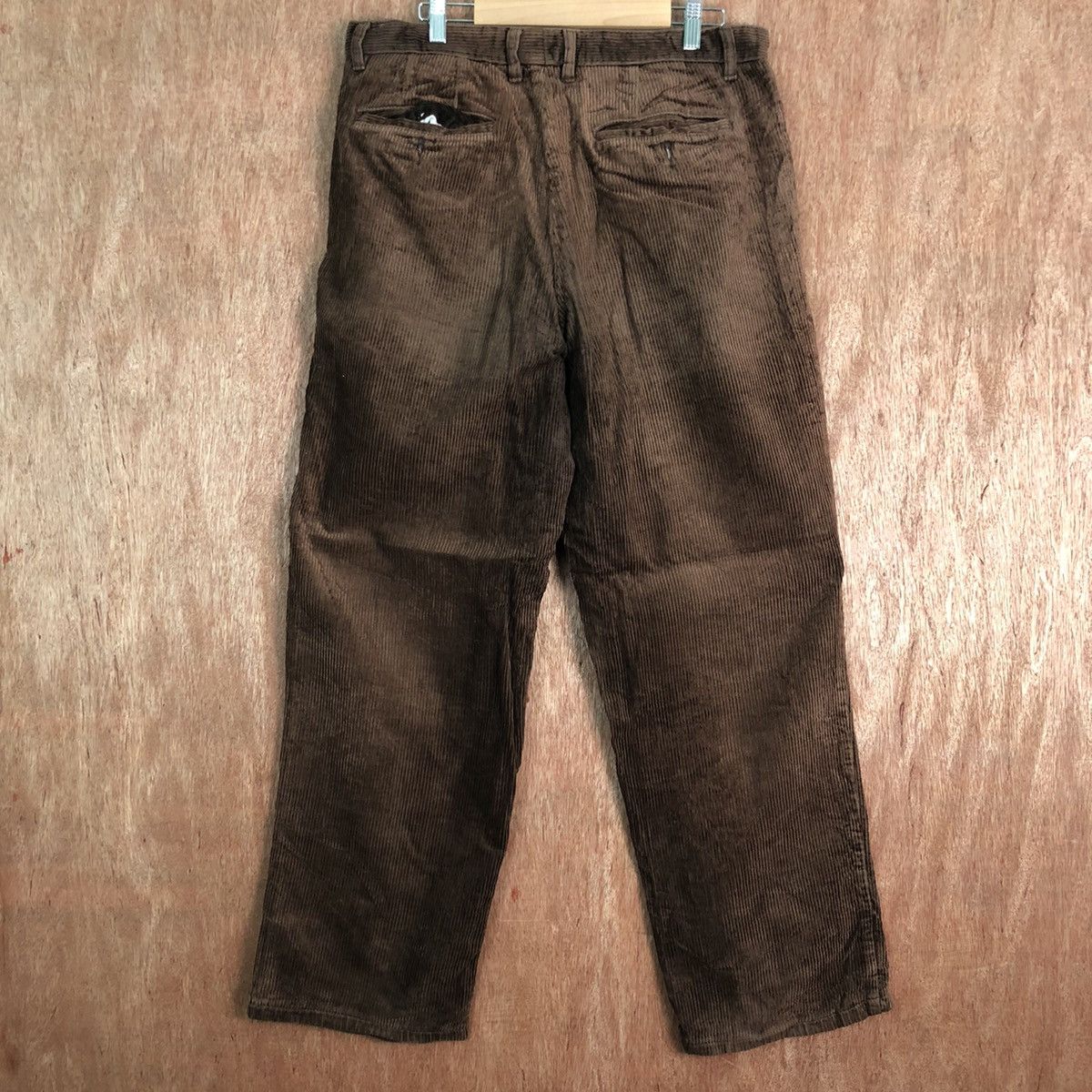 Uniqlo DLL Uniqlo Corduroy Brown Denim vintage Pants #c222 Size US 33 - 5 Thumbnail