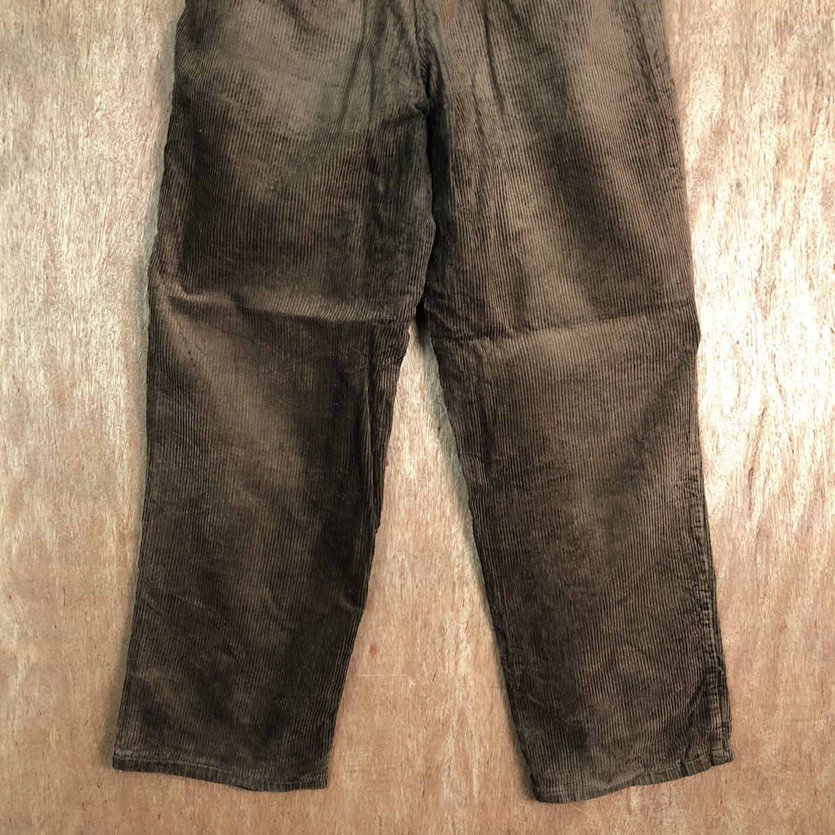 Uniqlo DLL Uniqlo Corduroy Brown Denim vintage Pants #c222 Size US 33 - 7 Thumbnail
