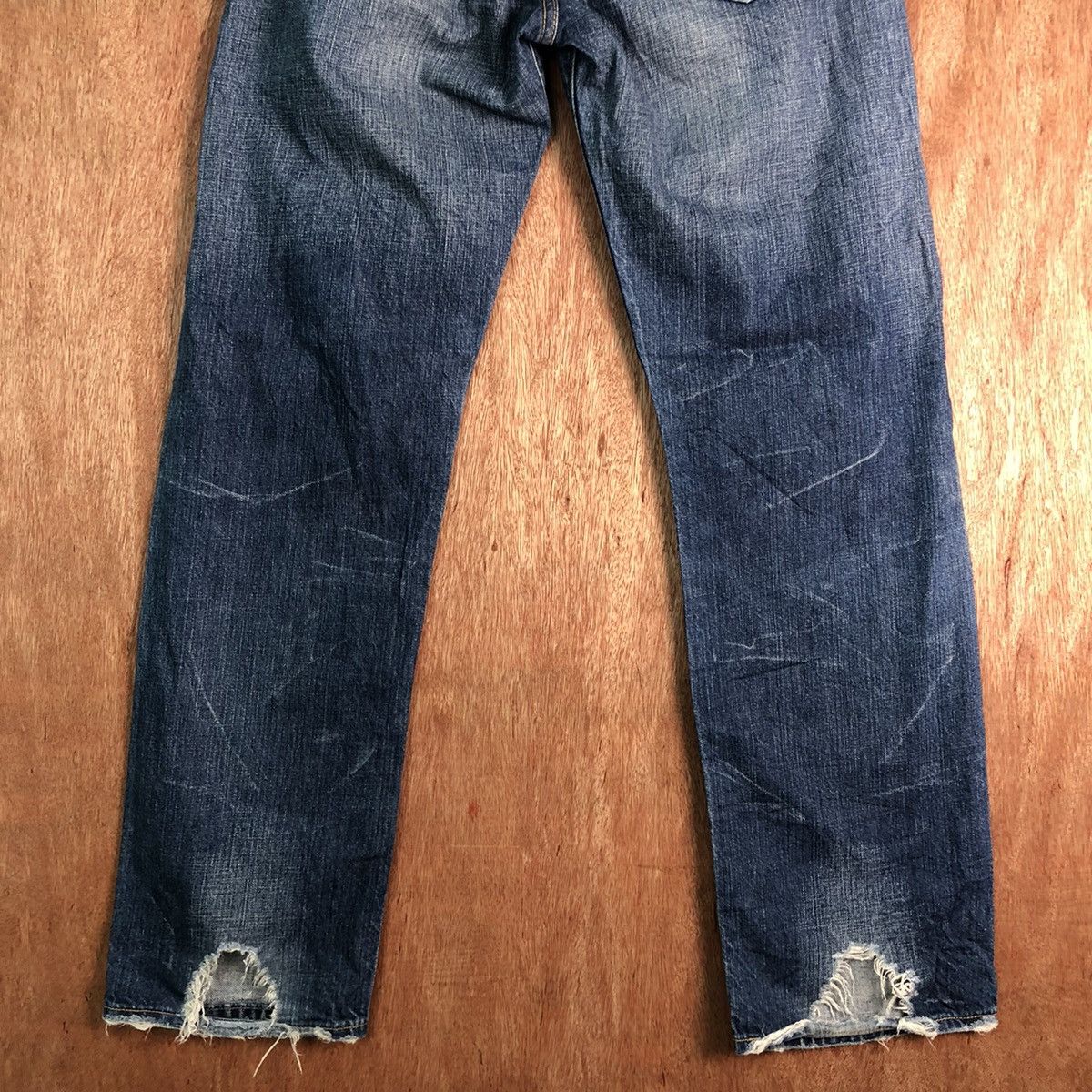 Levi's DLL 501 Levi's vintage Distressed Blue Denim Pants #c144 Size US 31 - 11 Thumbnail