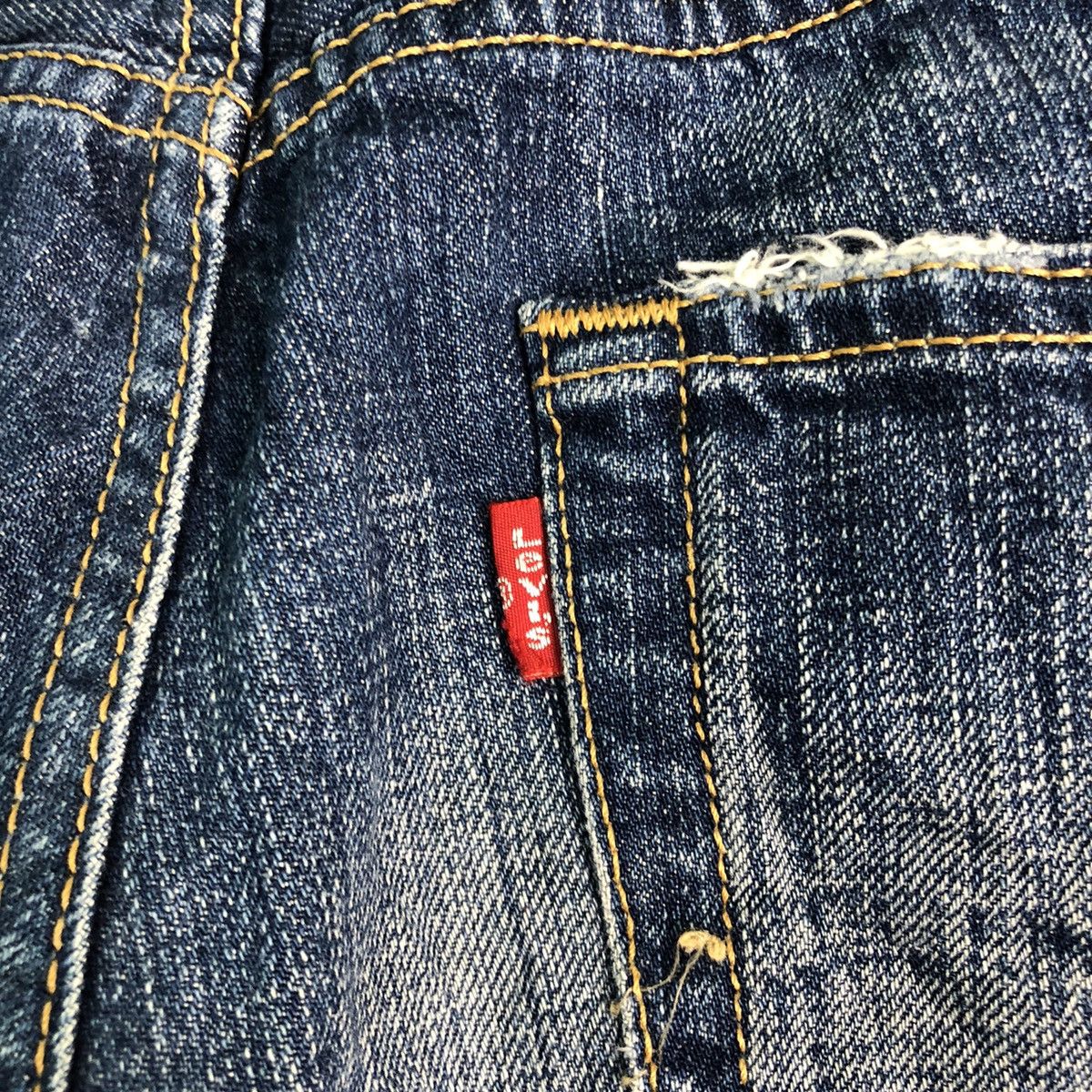 Levi's DLL 501 Levi's vintage Distressed Blue Denim Pants #c144 Size US 31 - 12 Thumbnail