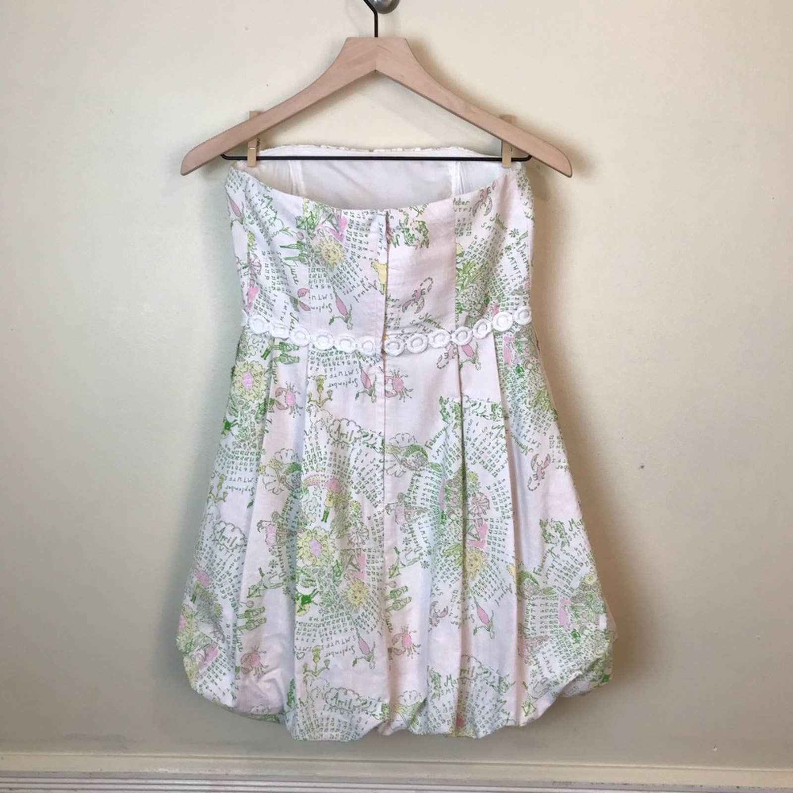 Lilly Pulitzer Originals Dress 2 Strapless Calendar Girls