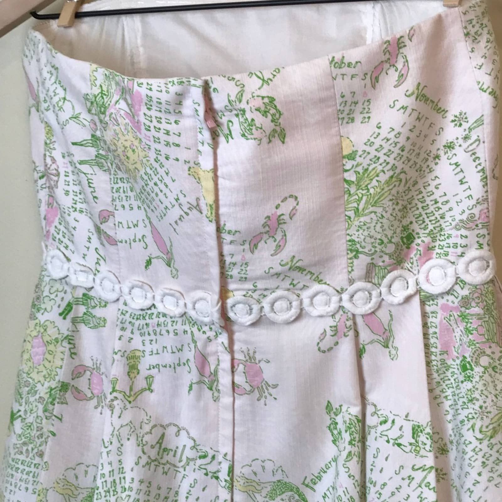 Lilly Pulitzer Originals Dress 2 Strapless Calendar Girls