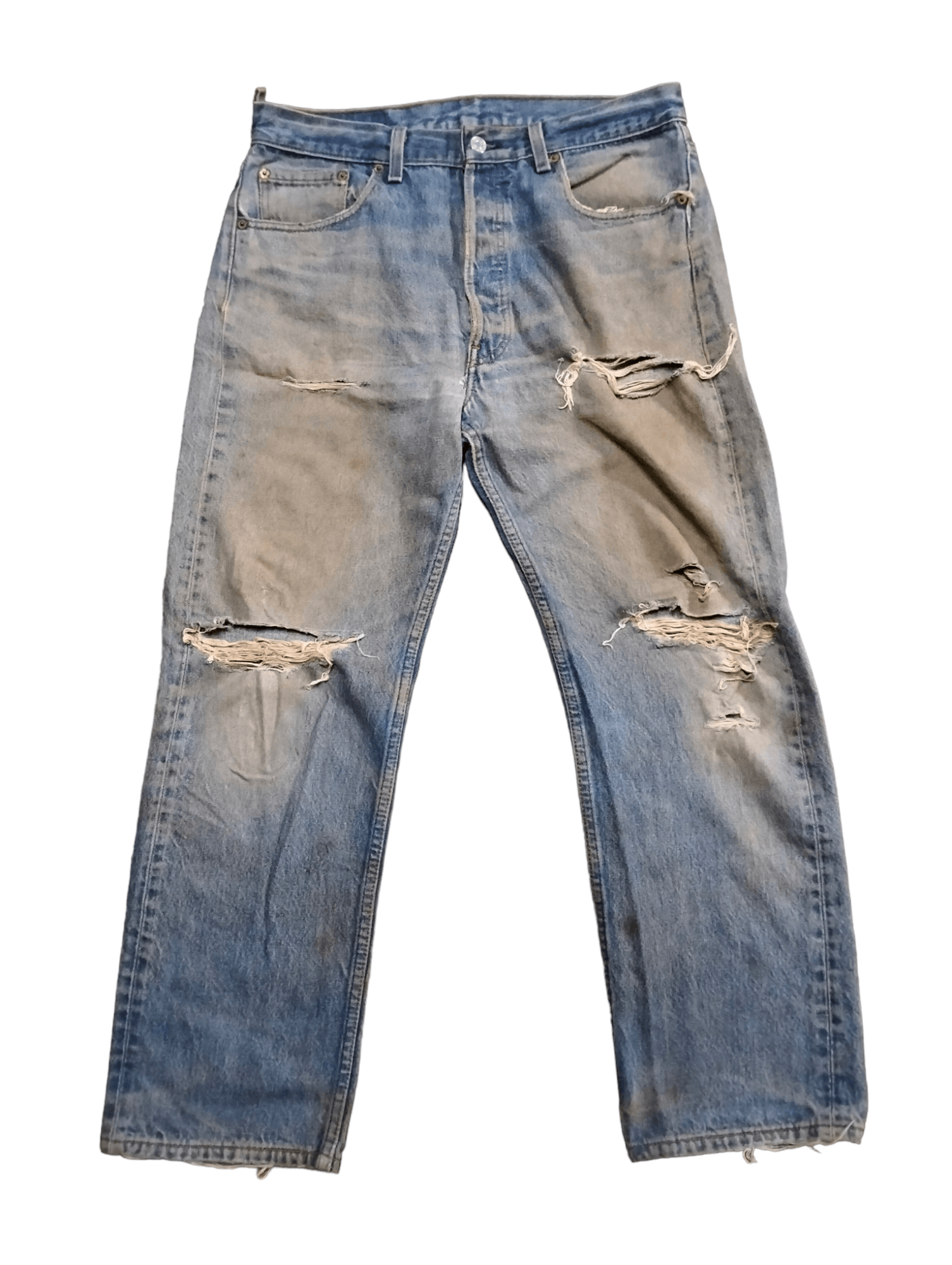 Levi's Vintage Levi's 501xx Distressed Faded Button 544 Size US 33 - 1 Thumbnail