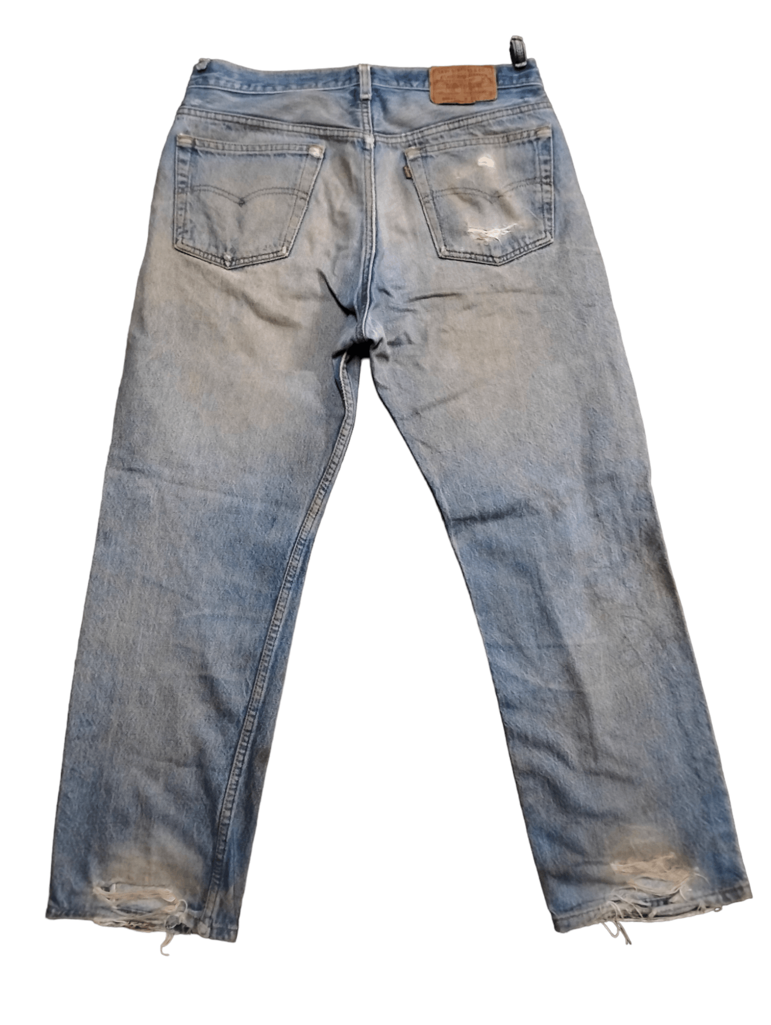 Levi's Vintage Levi's 501xx Distressed Faded Button 544 Size US 33 - 2 Thumbnail