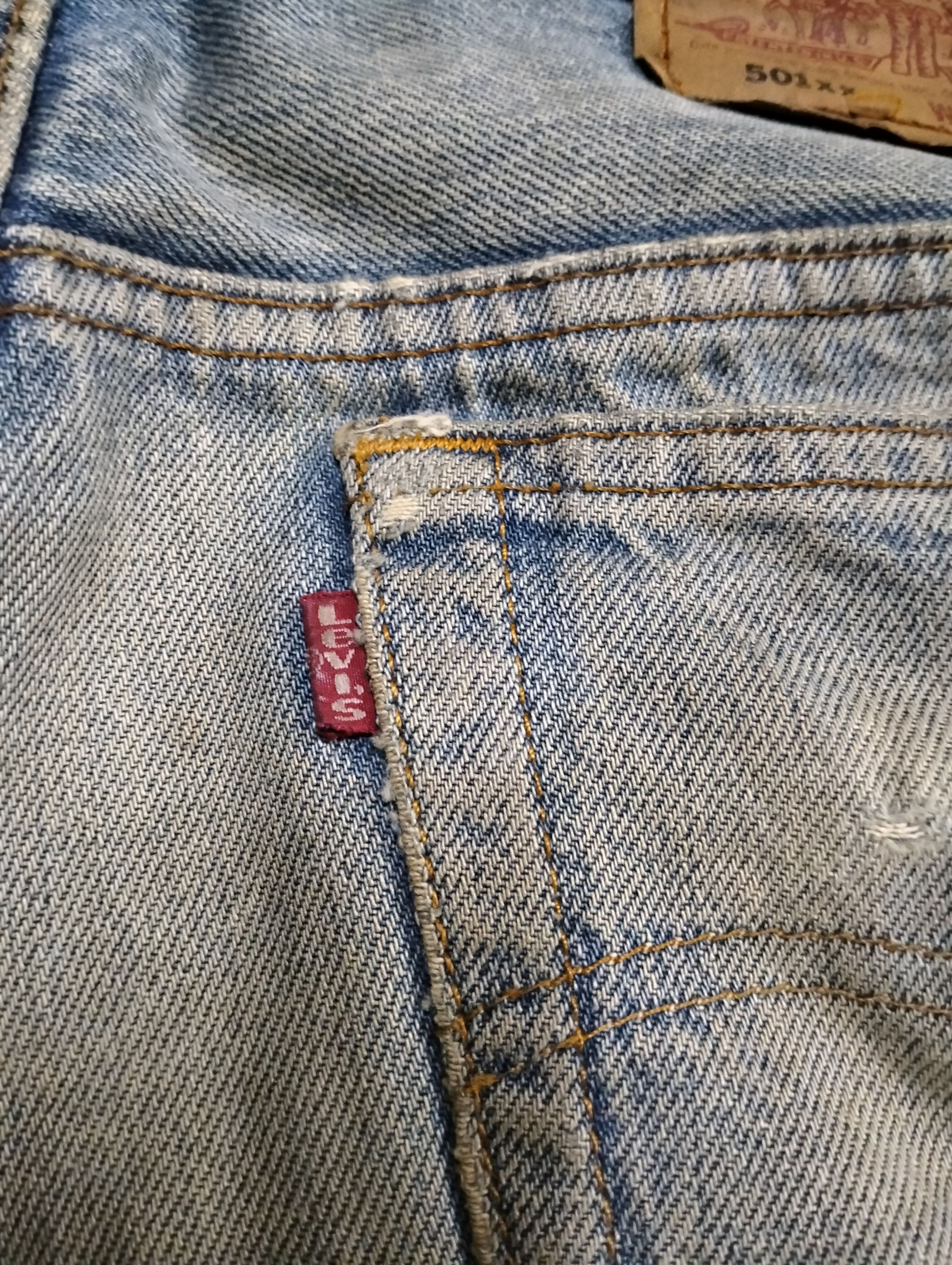 Levi's Vintage Levi's 501xx Distressed Faded Button 544 Size US 33 - 18 Thumbnail