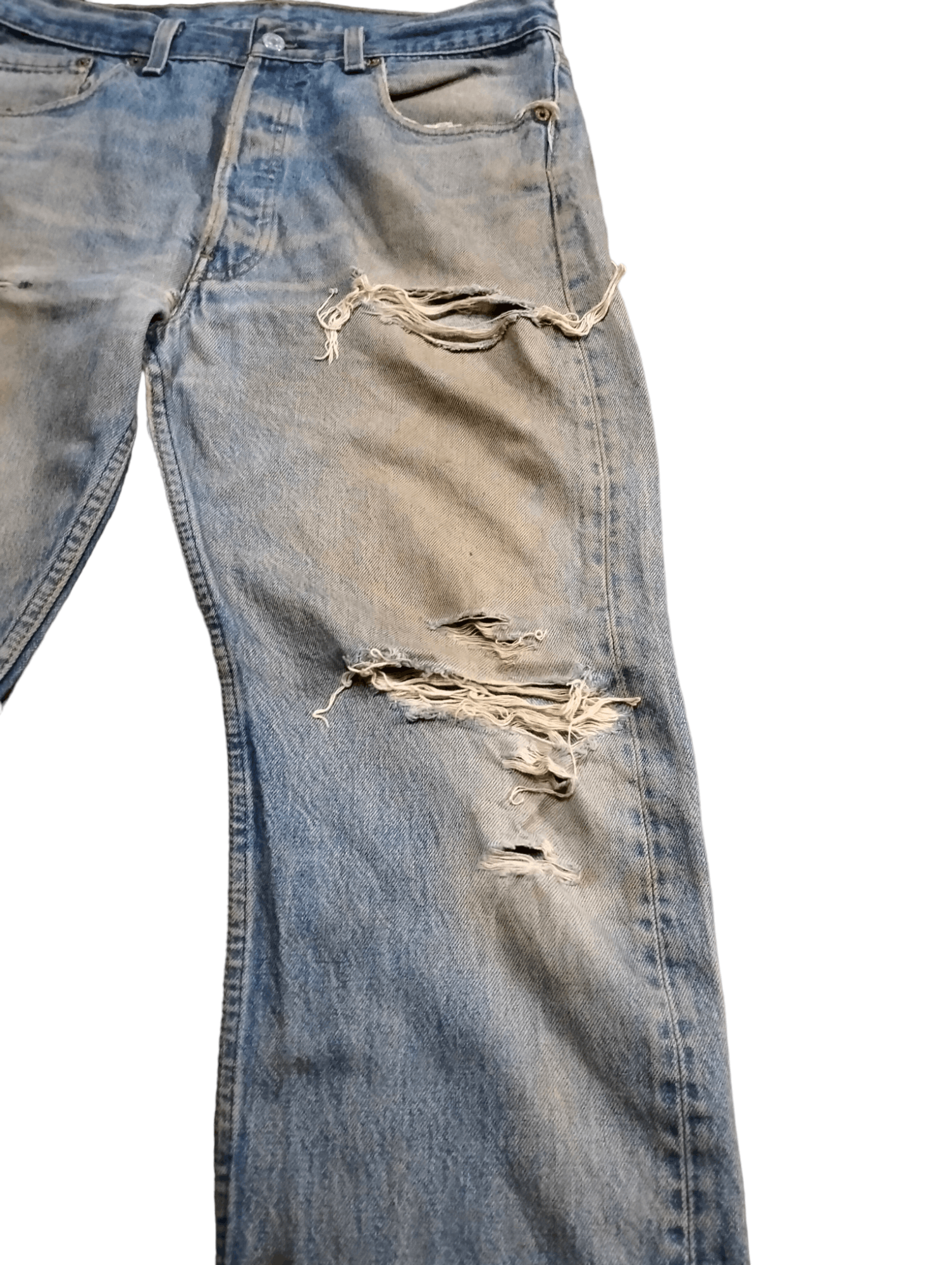 Levi's Vintage Levi's 501xx Distressed Faded Button 544 Size US 33 - 7 Thumbnail
