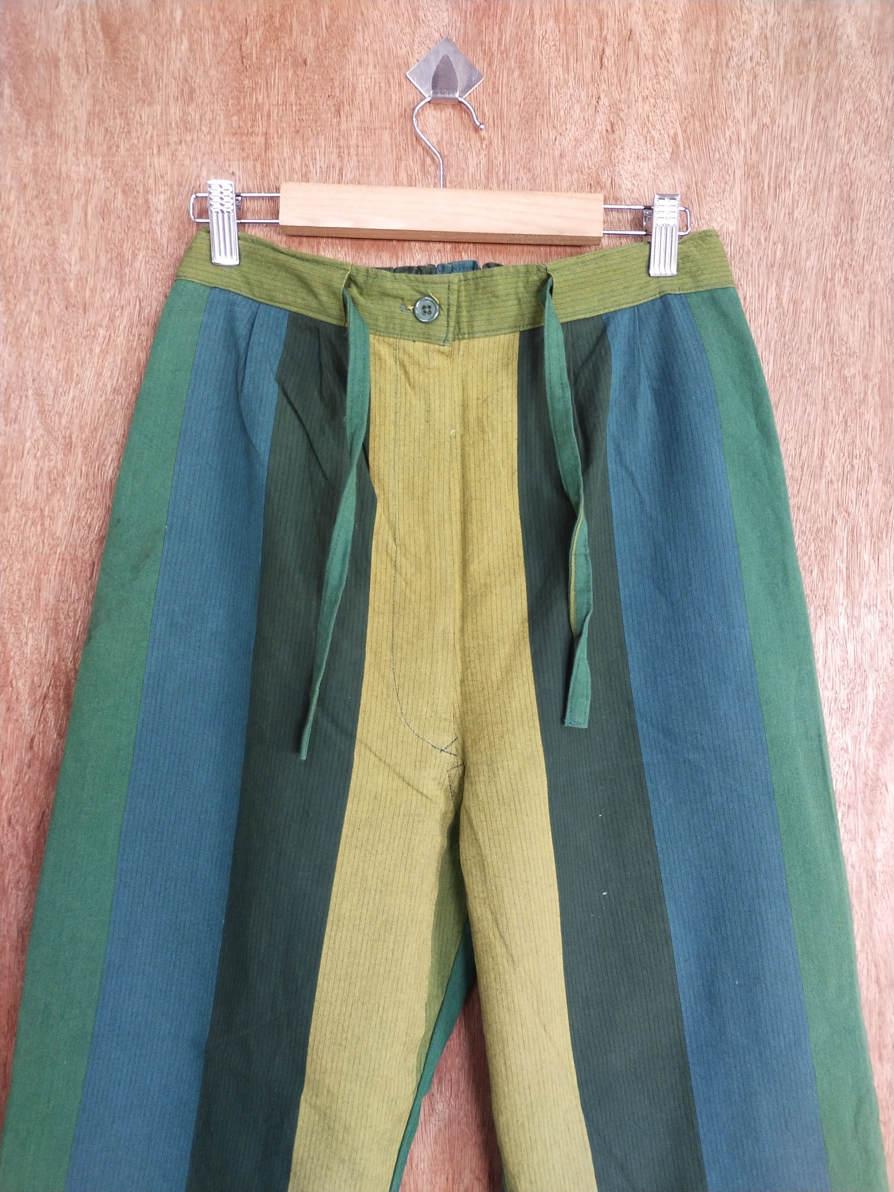Japanese Brand Japan Multicolor stripe casual pants #S131 Size US 28 / EU 44 - 2 Thumbnail