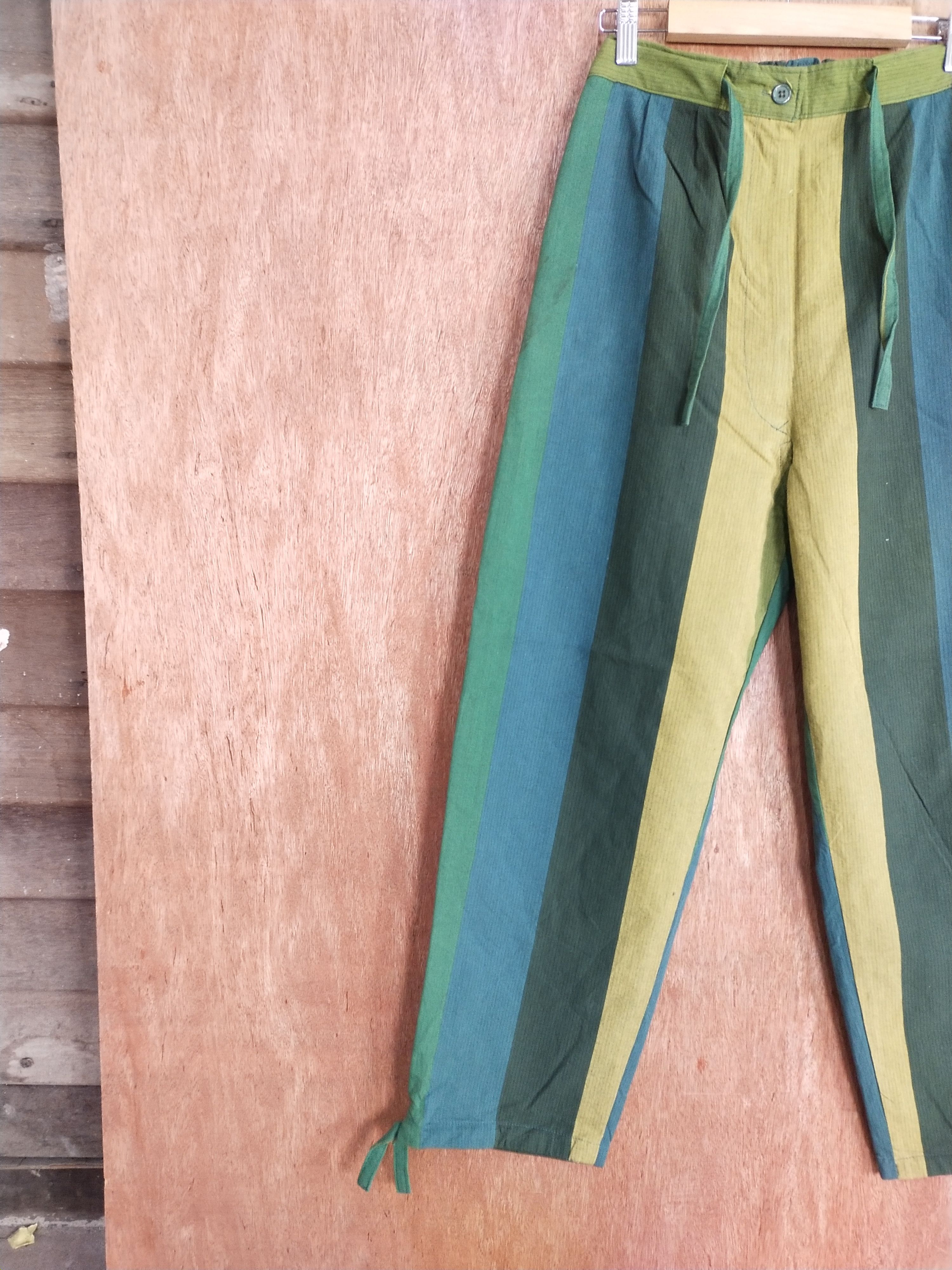 Japanese Brand Japan Multicolor stripe casual pants #S131 Size US 28 / EU 44 - 4 Thumbnail