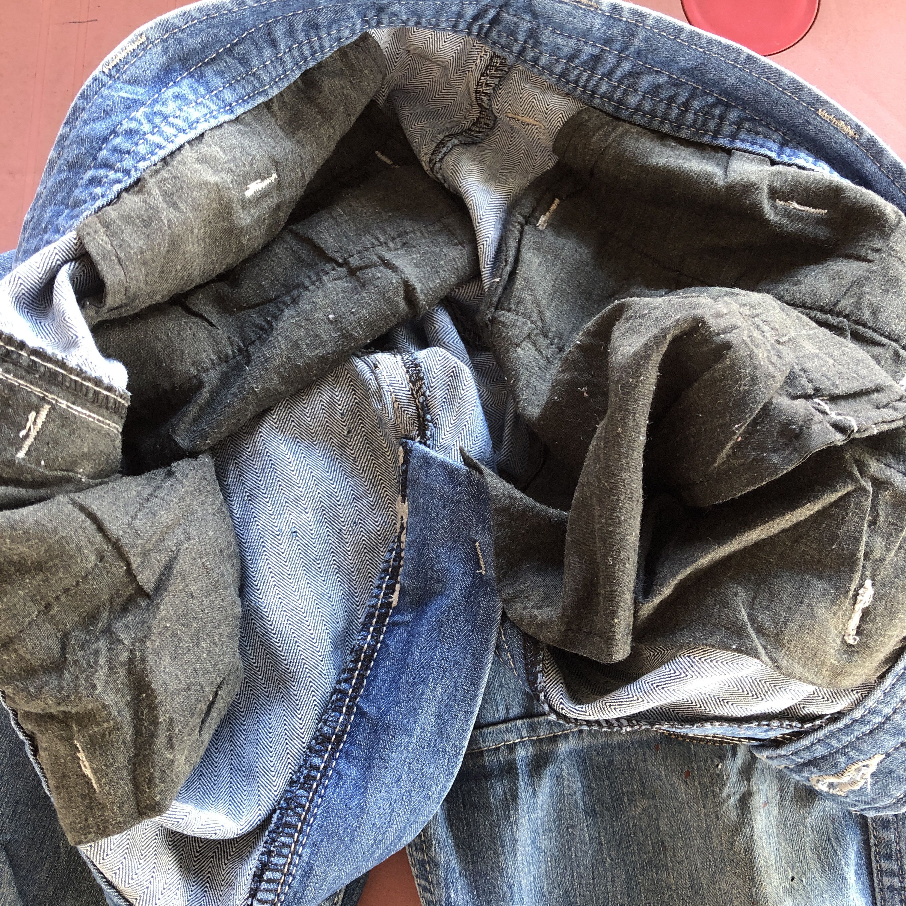 Japanese Brand Dogman Cargo Denim Pants Dogman Multi Pocket Jeans Trousers Size 29" - 10 Thumbnail