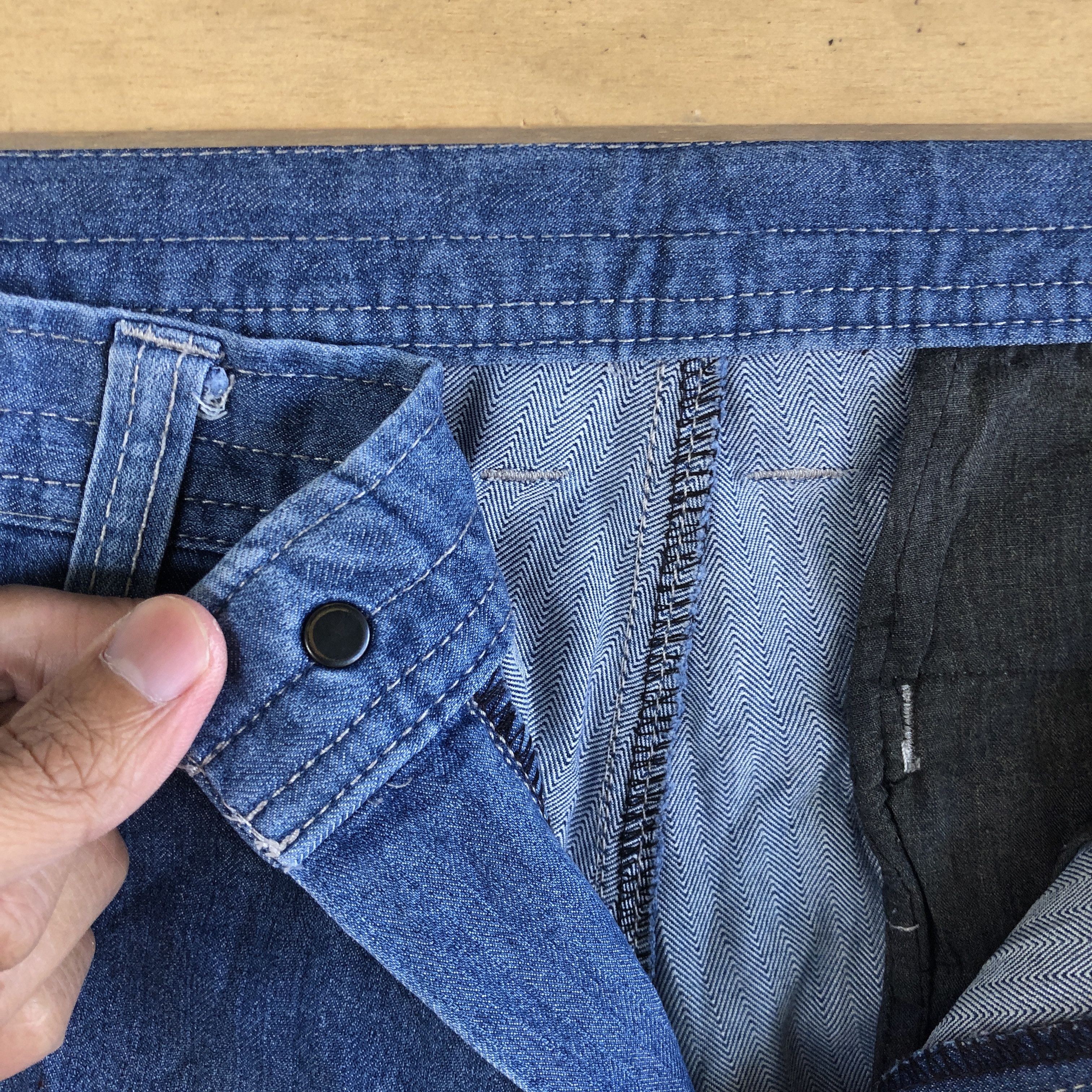 Japanese Brand Dogman Cargo Denim Pants Dogman Multi Pocket Jeans Trousers Size 29" - 9 Thumbnail