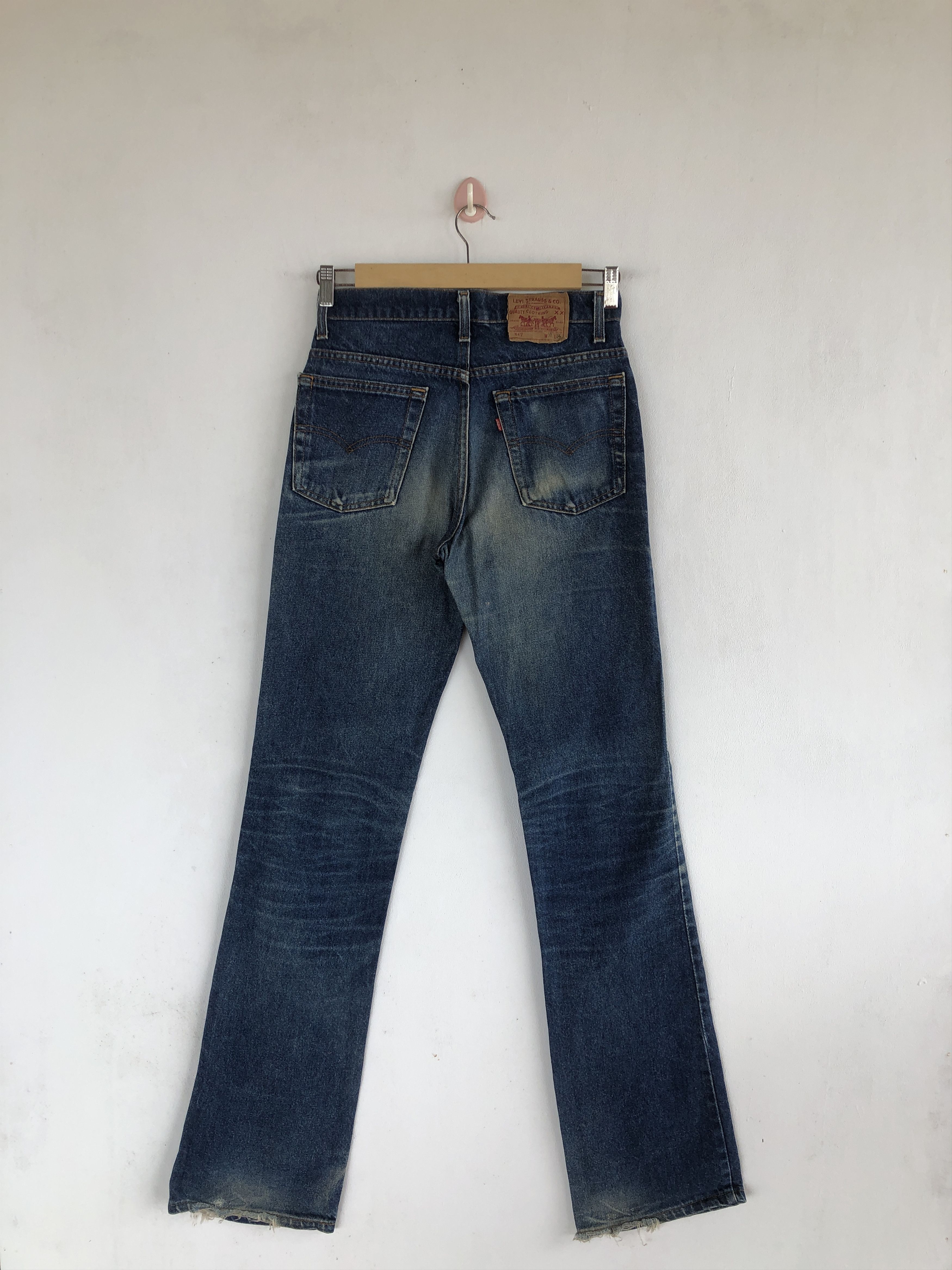 Levi's × Vintage Vintage Levis Bell Bottom Jeans Levi's 517 Boot Cut Denim Size 26" / US 2 / IT 38 - 2 Thumbnail