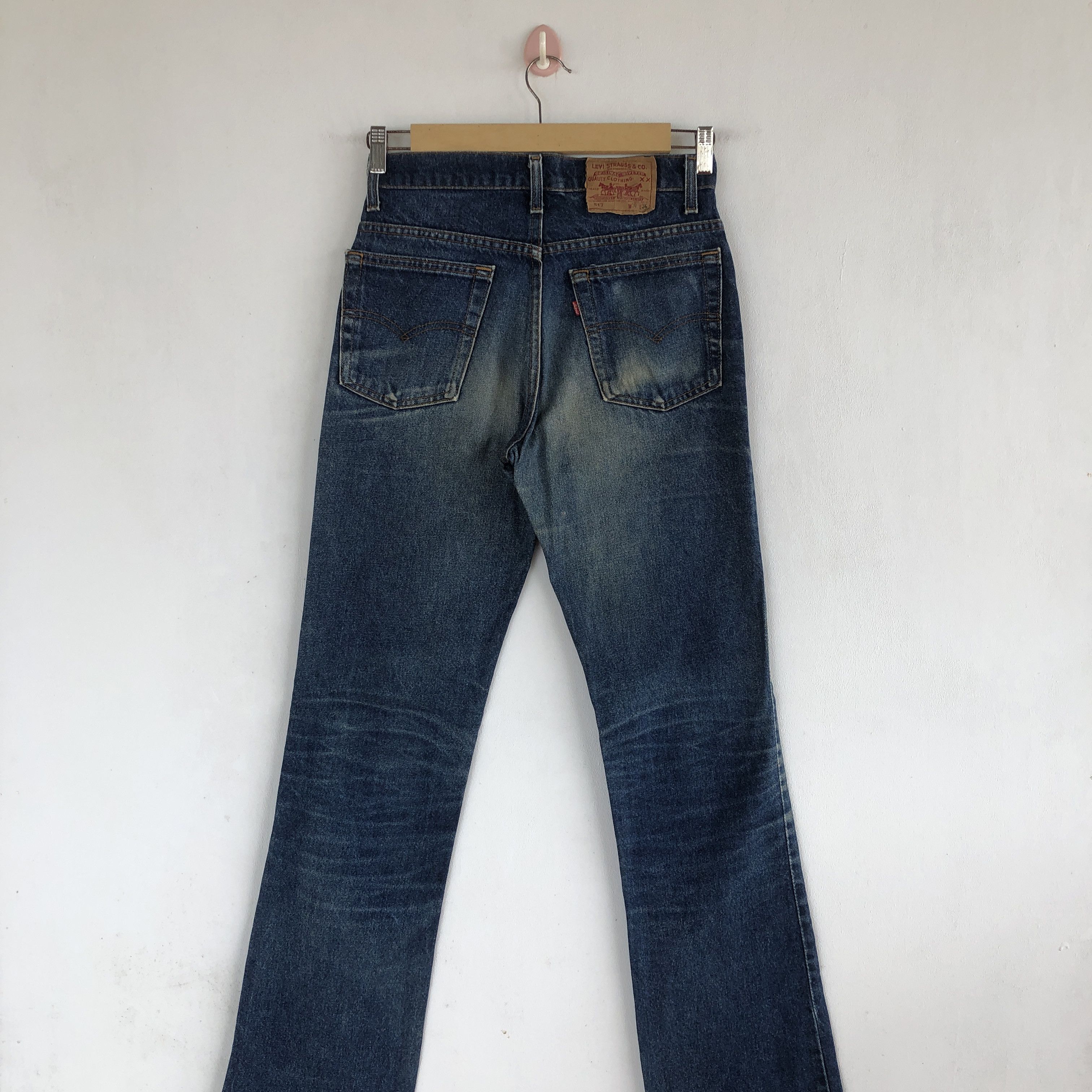 Levi's × Vintage Vintage Levis Bell Bottom Jeans Levi's 517 Boot Cut Denim Size 26" / US 2 / IT 38 - 6 Thumbnail