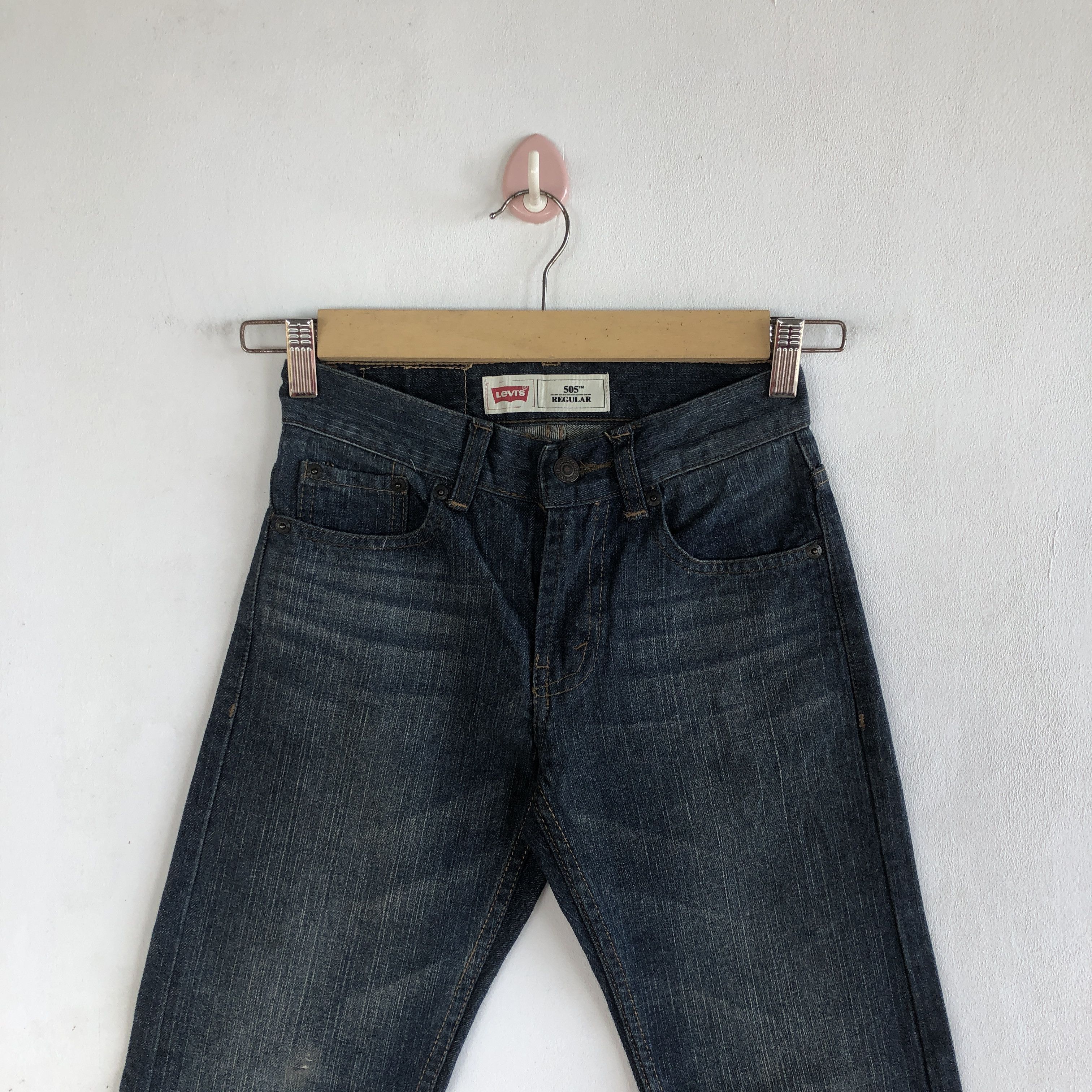 Levi's Vintage Flare Levis 505 Jeans Levi's 505 Denim Pants Size 22" - 5 Thumbnail