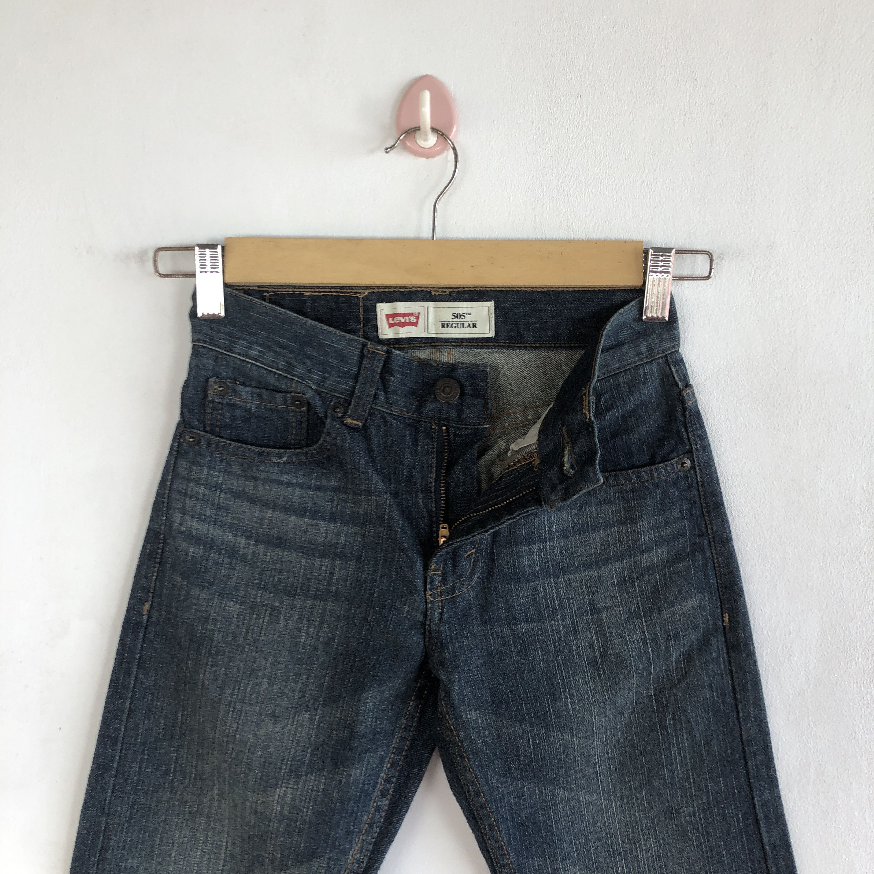 Levi's Vintage Flare Levis 505 Jeans Levi's 505 Denim Pants Size 22" - 8 Thumbnail