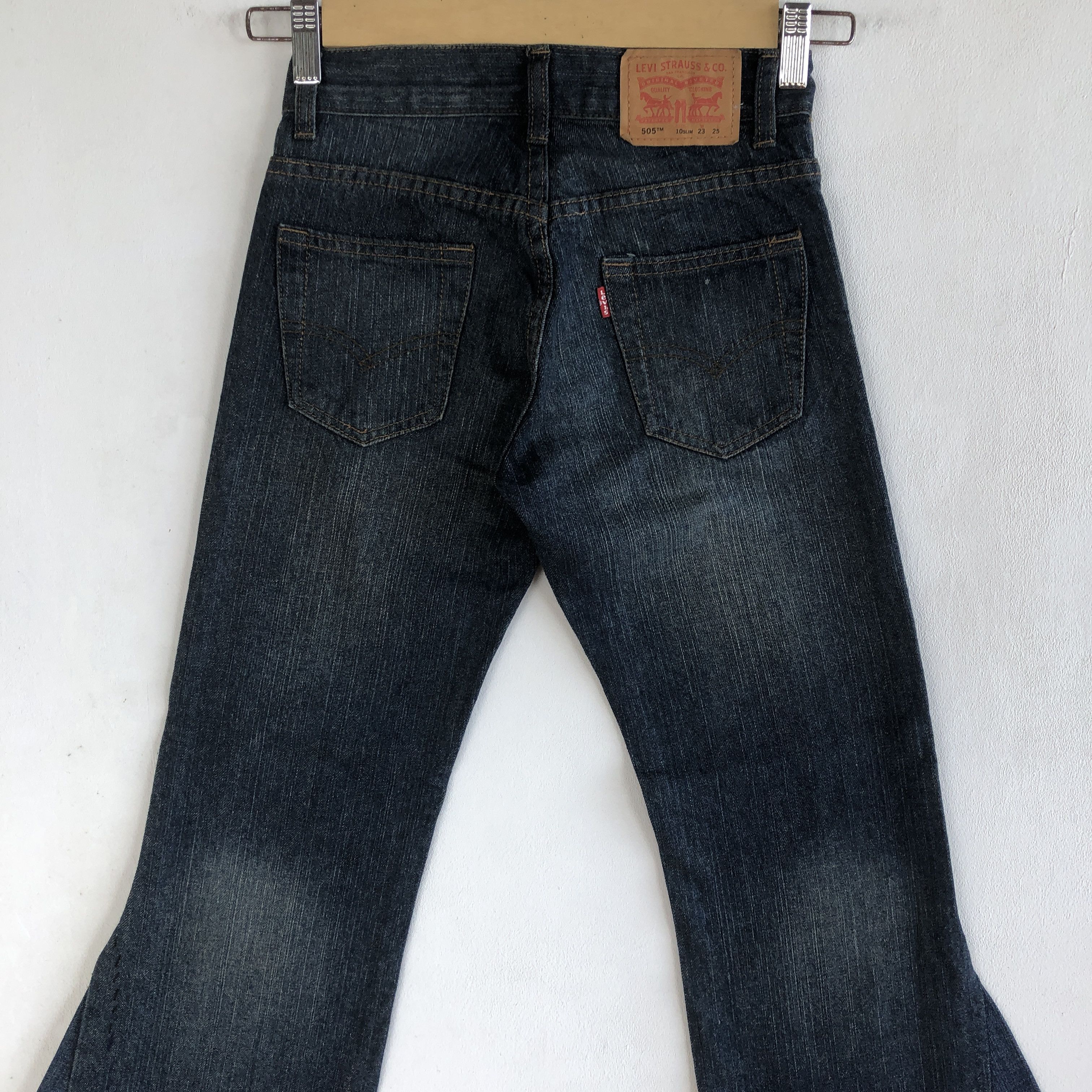 Levi's Vintage Flare Levis 505 Jeans Levi's 505 Denim Pants Size 22" - 4 Thumbnail