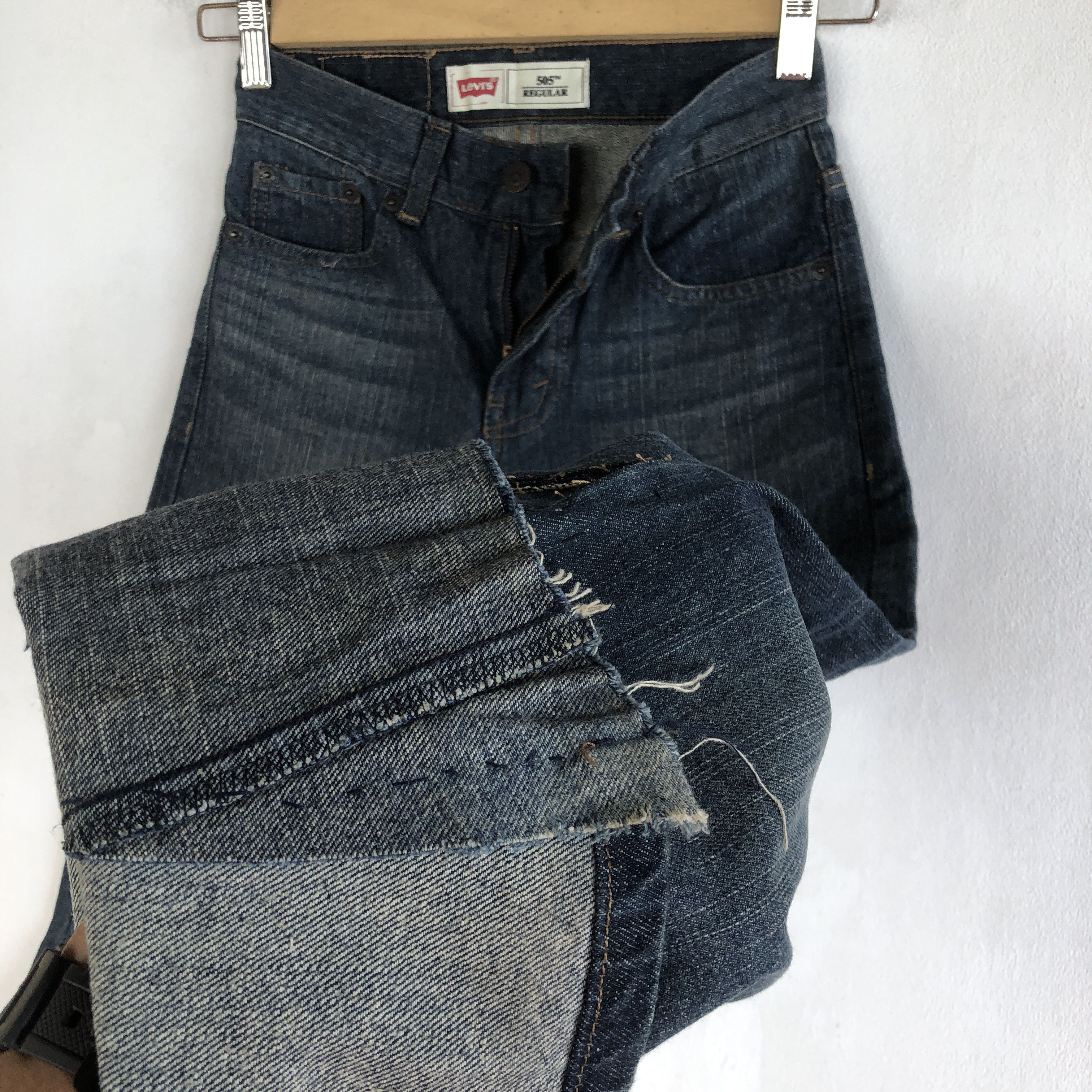 Levi's Vintage Flare Levis 505 Jeans Levi's 505 Denim Pants Size 22" - 10 Thumbnail