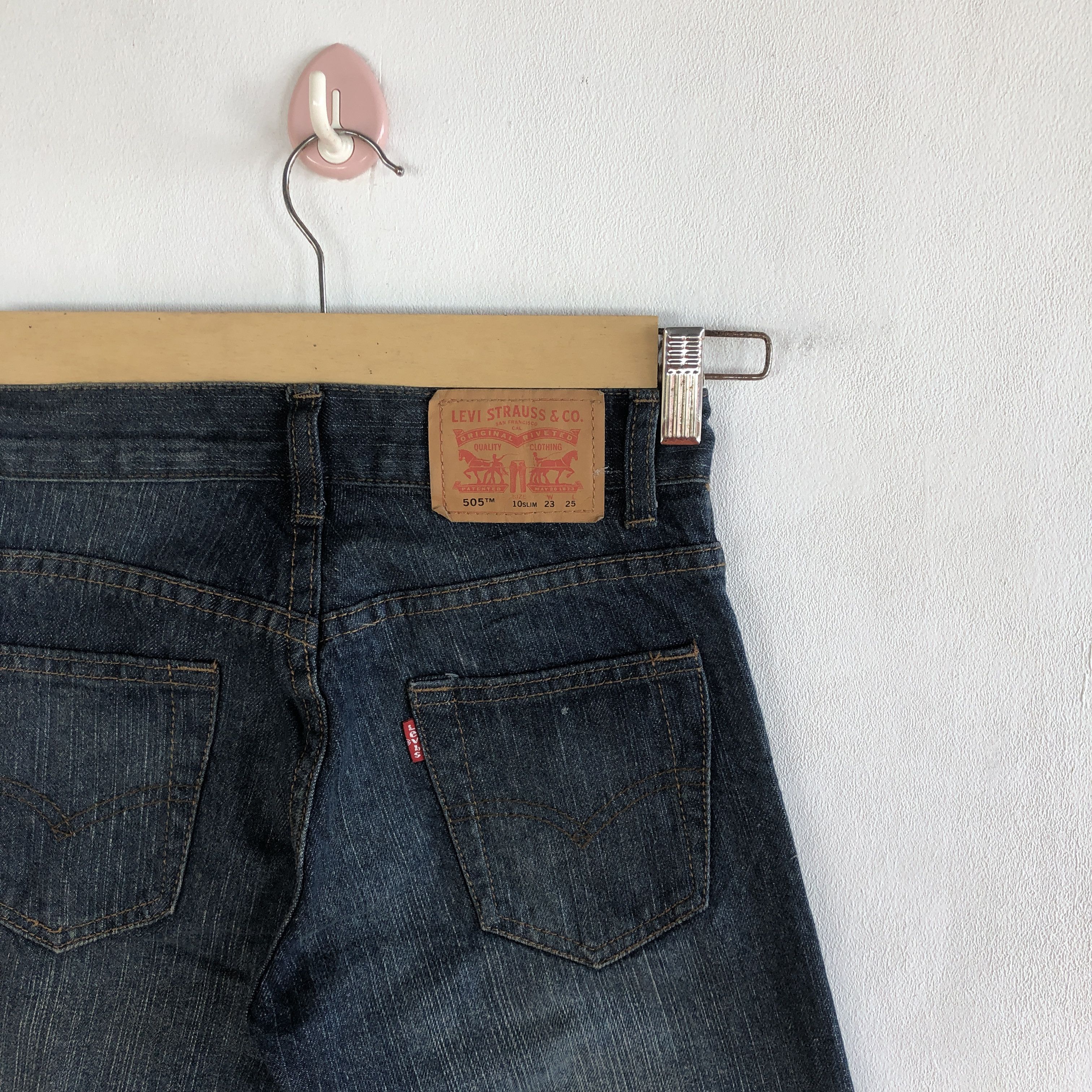 Levi's Vintage Flare Levis 505 Jeans Levi's 505 Denim Pants Size 22" - 7 Thumbnail