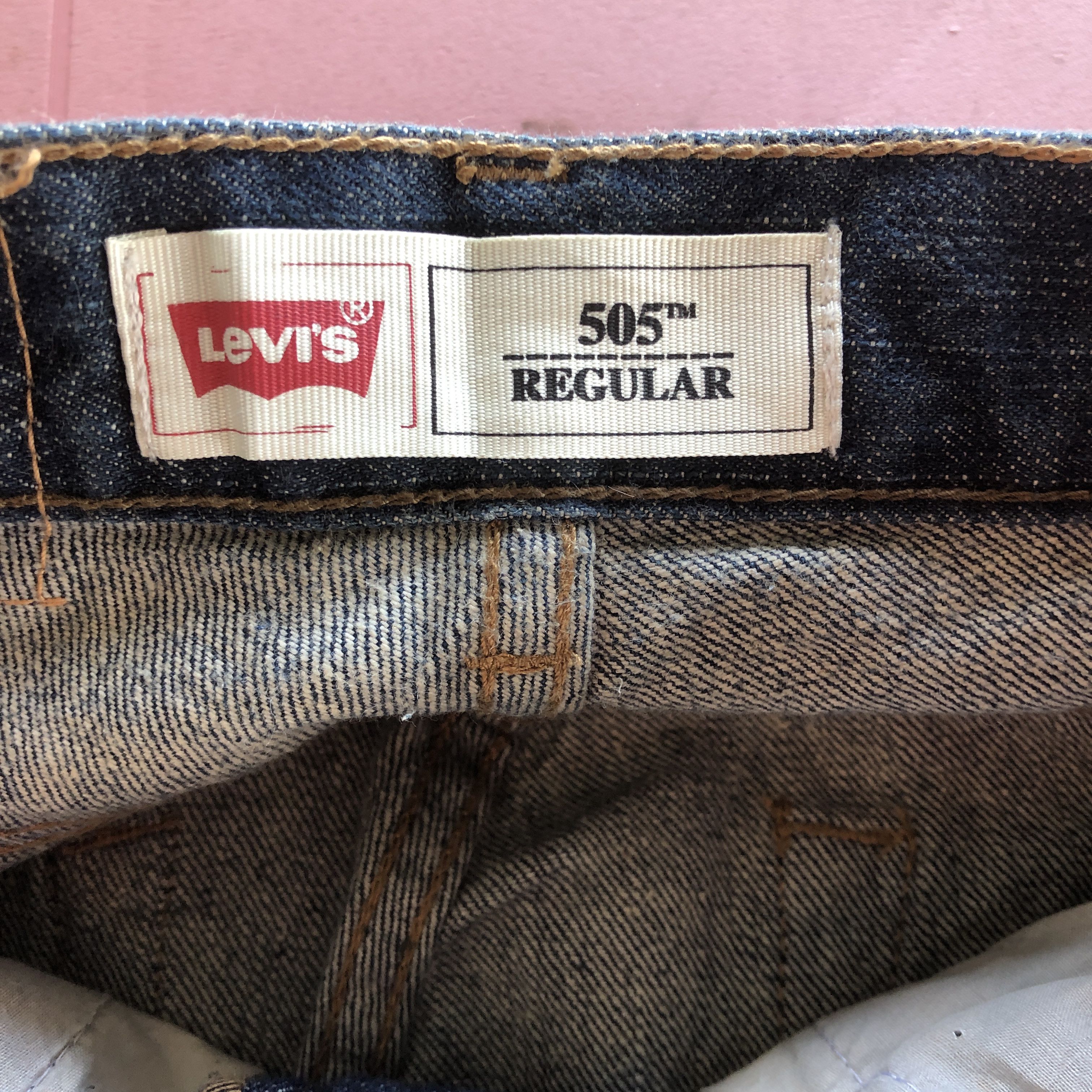 Levi's Vintage Flare Levis 505 Jeans Levi's 505 Denim Pants Size 22" - 11 Thumbnail