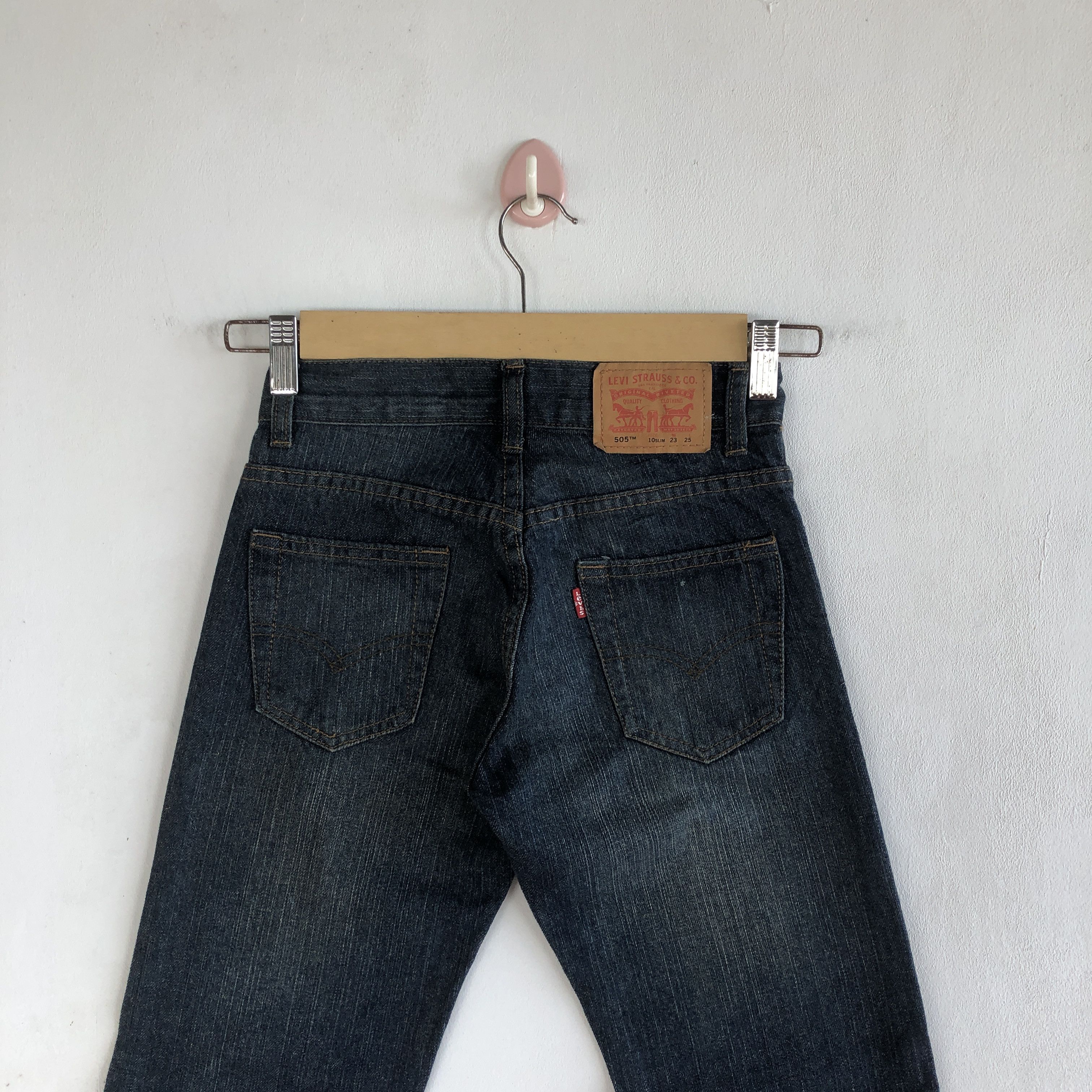 Levi's Vintage Flare Levis 505 Jeans Levi's 505 Denim Pants Size 22" - 6 Thumbnail