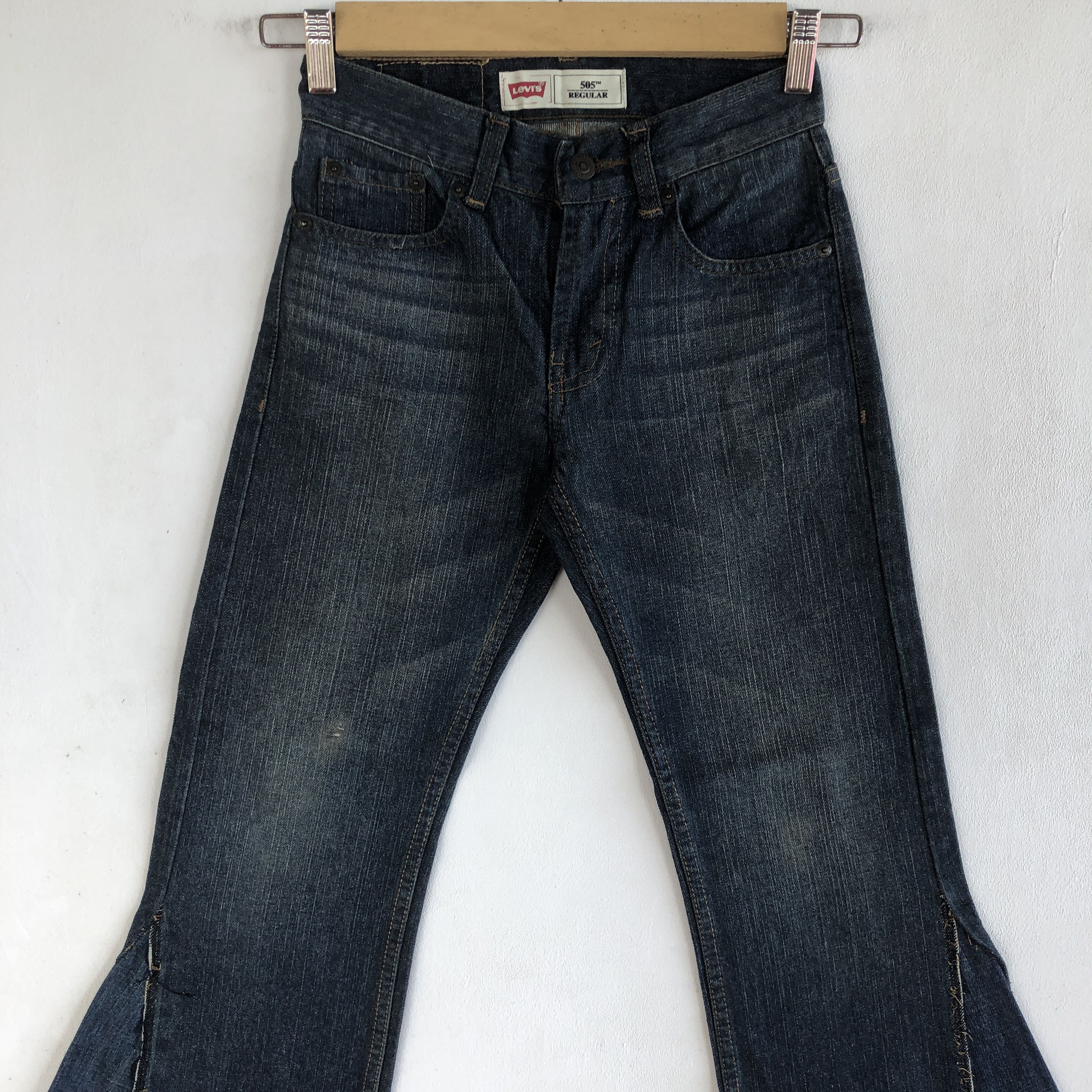 Levi's Vintage Flare Levis 505 Jeans Levi's 505 Denim Pants Size 22" - 3 Thumbnail