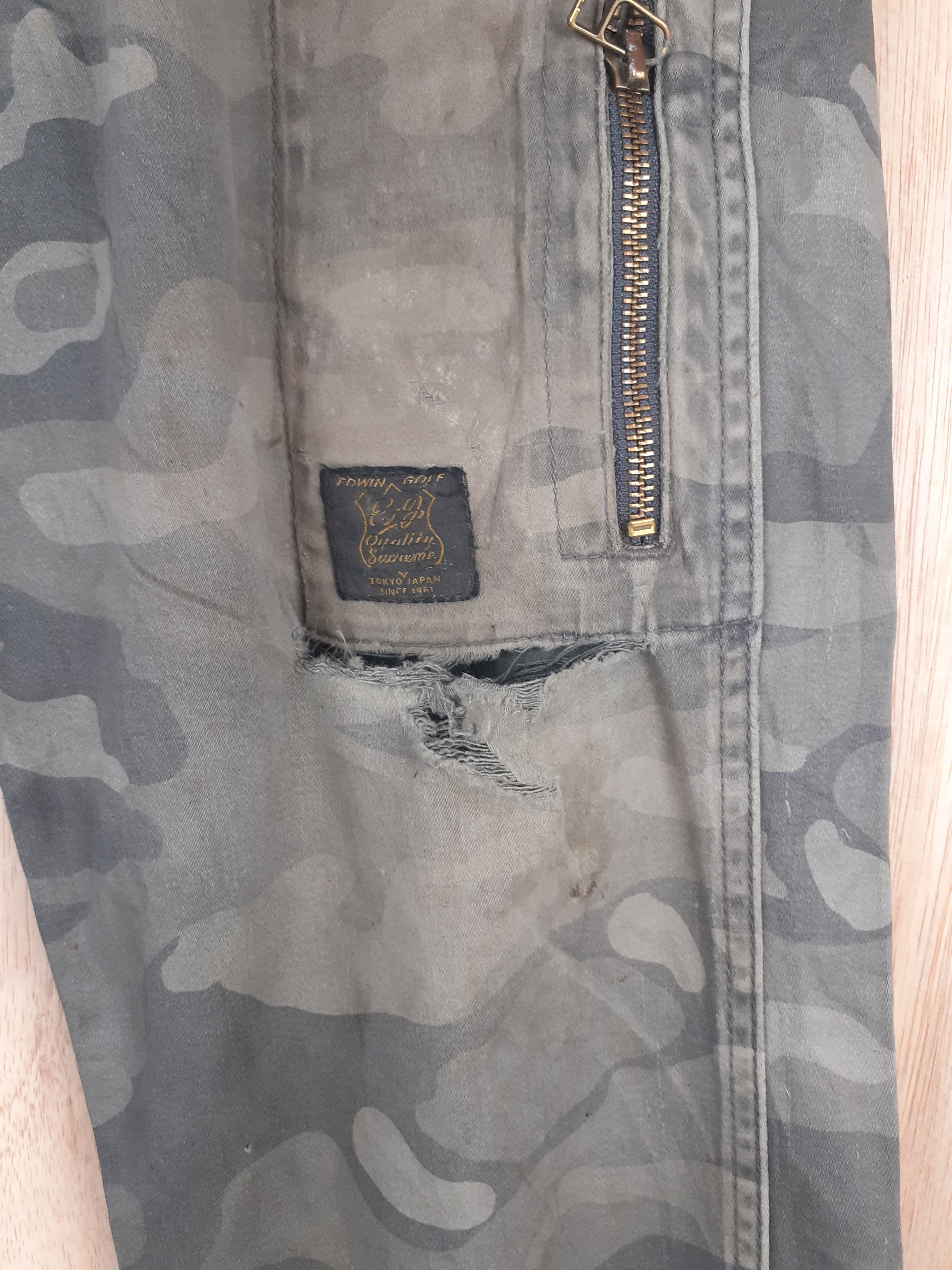 Edwin Edwin Golf distressed multipocket camo cargo pant #S241 Size US 36 / EU 52 - 5 Thumbnail