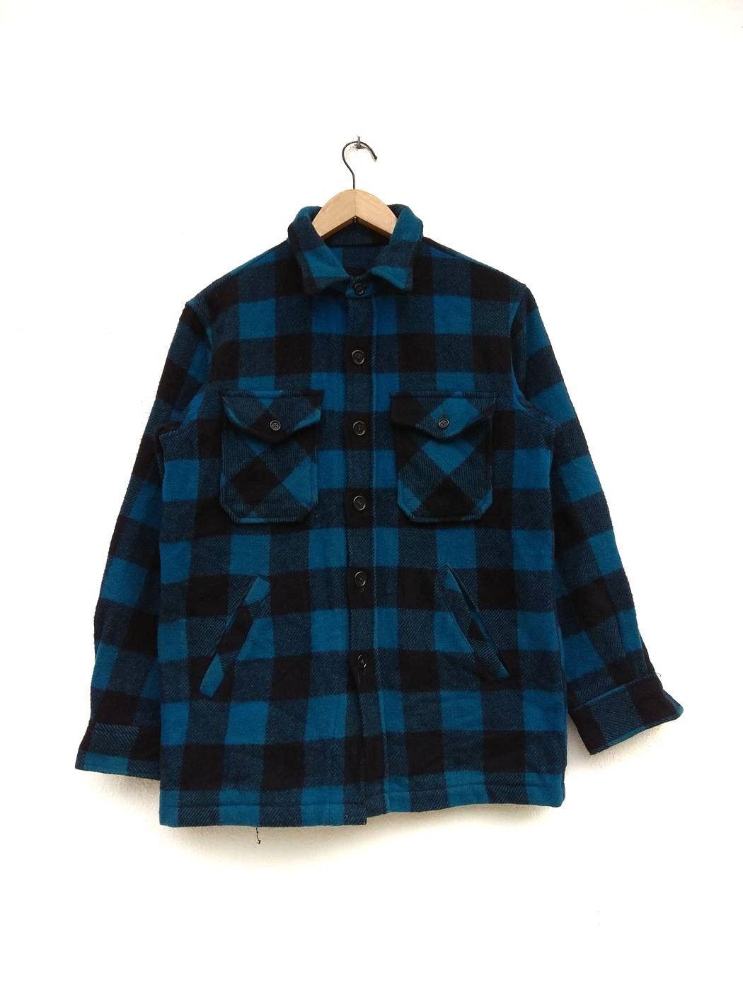 Grailed Van Jacket Check Plaid Tartan Wool Flanner Button Up Shirt Size US L / EU 52-54 / 3 - 1 Thumbnail
