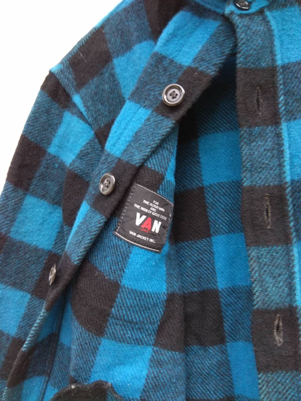 Grailed Van Jacket Check Plaid Tartan Wool Flanner Button Up Shirt Size US L / EU 52-54 / 3 - 5 Thumbnail