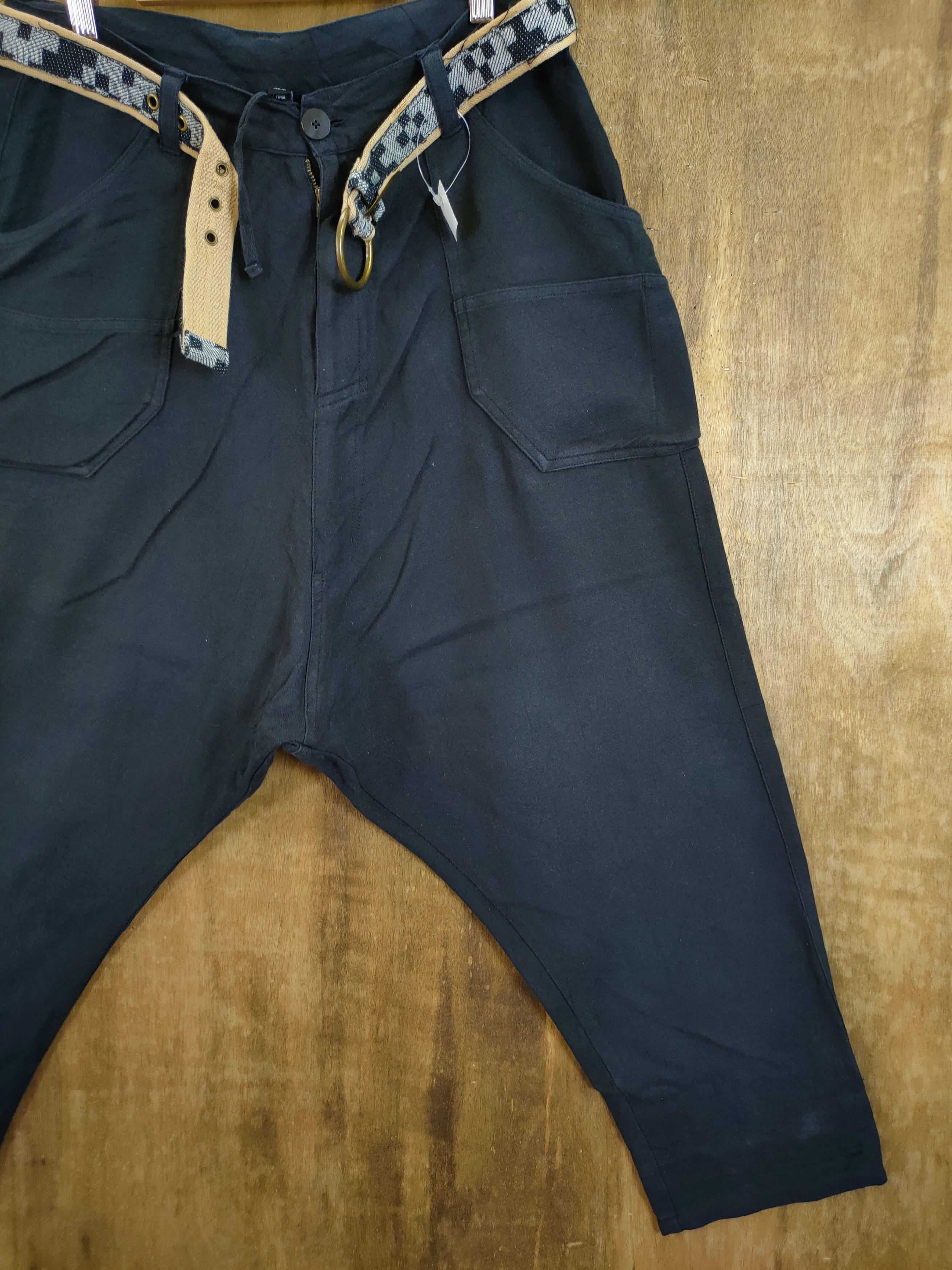 Japanese Brand DL Amina cropped baggy vintage japan pants #46- Size US 32 / EU 48 - 3 Thumbnail