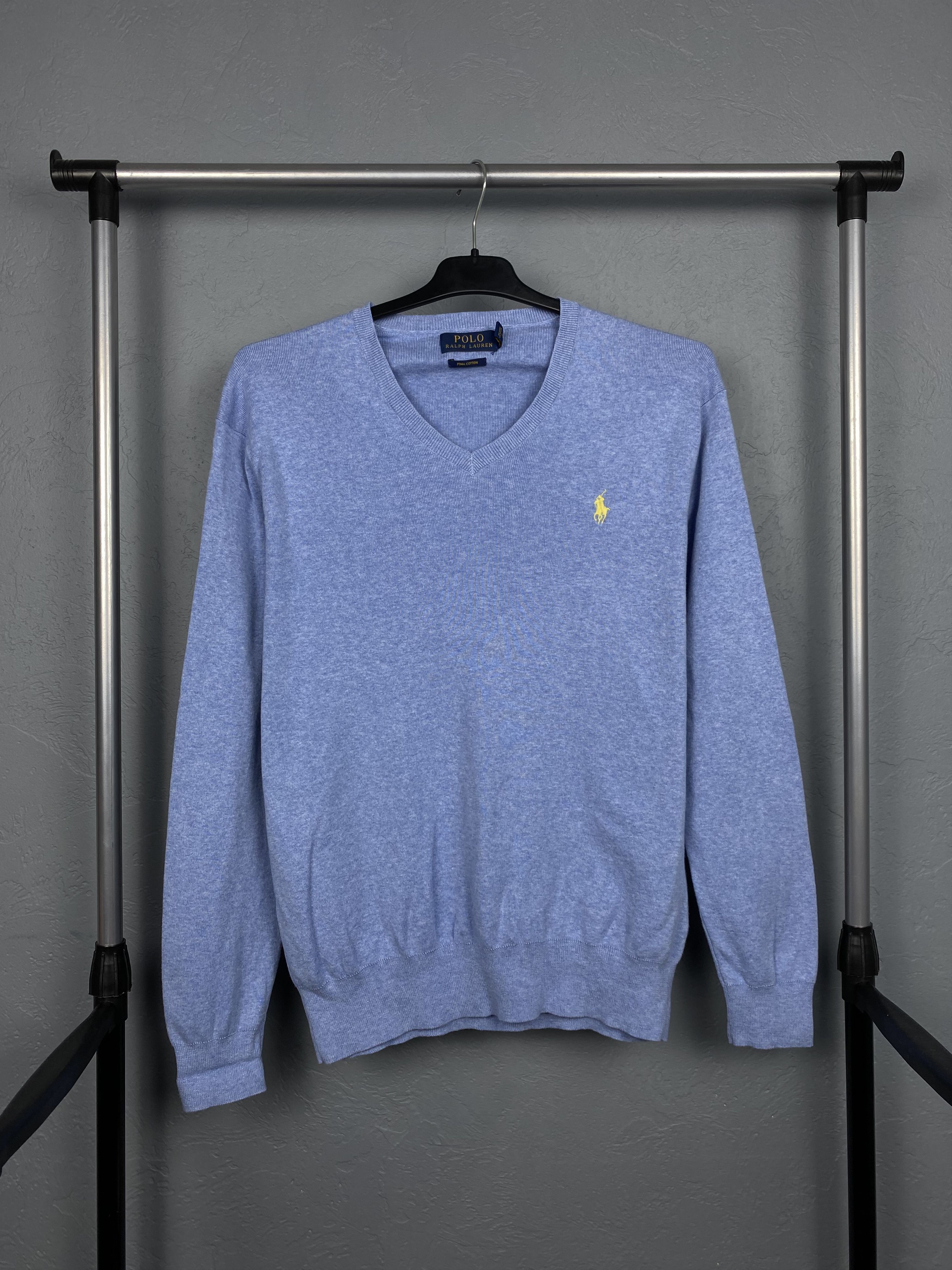 Polo Ralph Lauren × Ralph Lauren × Vintage Polo Ralph Lauren Vintage Mens V-neck Sweater Size US M / EU 48-50 / 2 - 1 Thumbnail