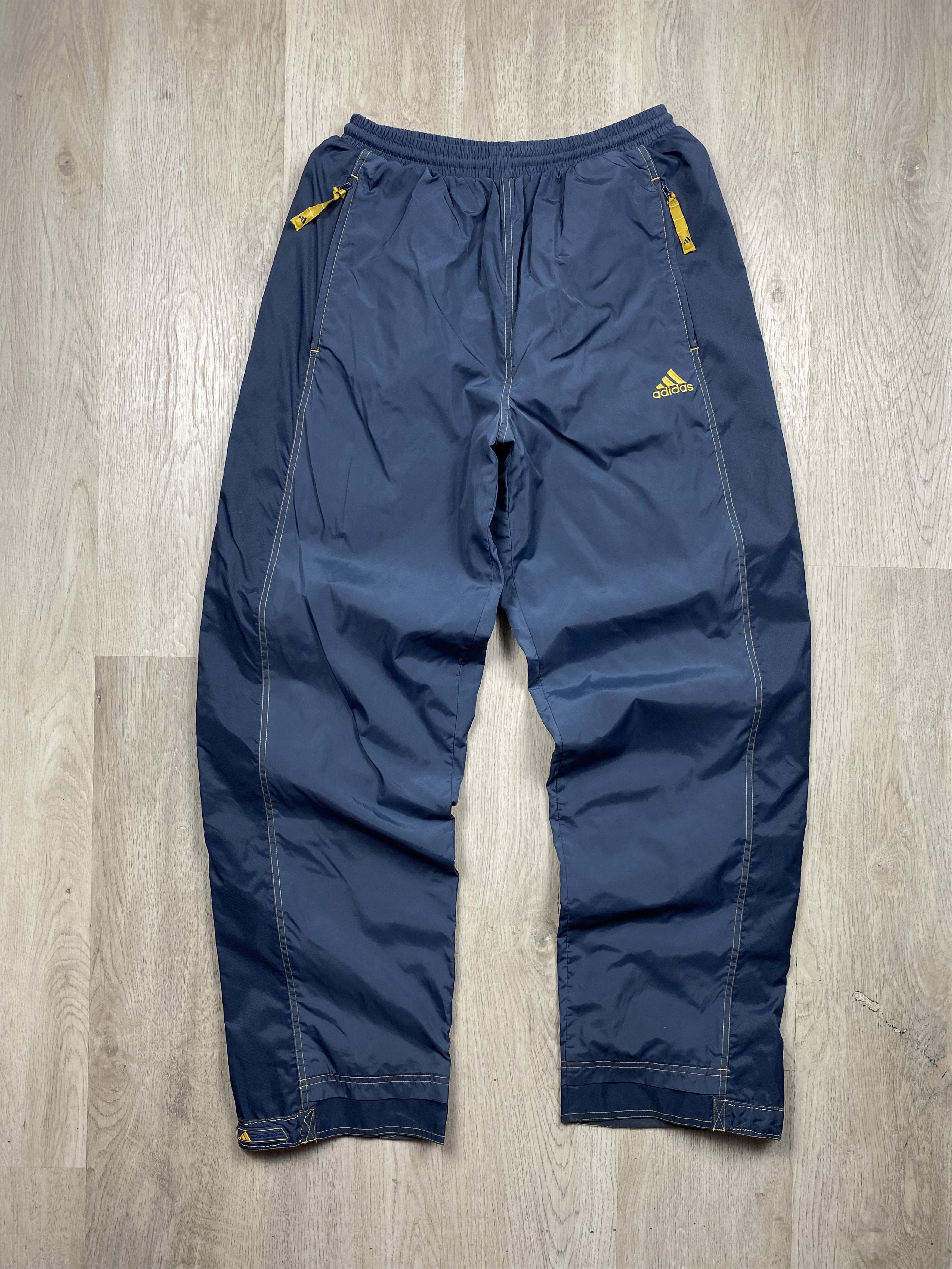Adidas Adidas Vintage Mens Nylon Baggy Track Pants Drill style Y2K Size US 32 / EU 48 - 1 Thumbnail