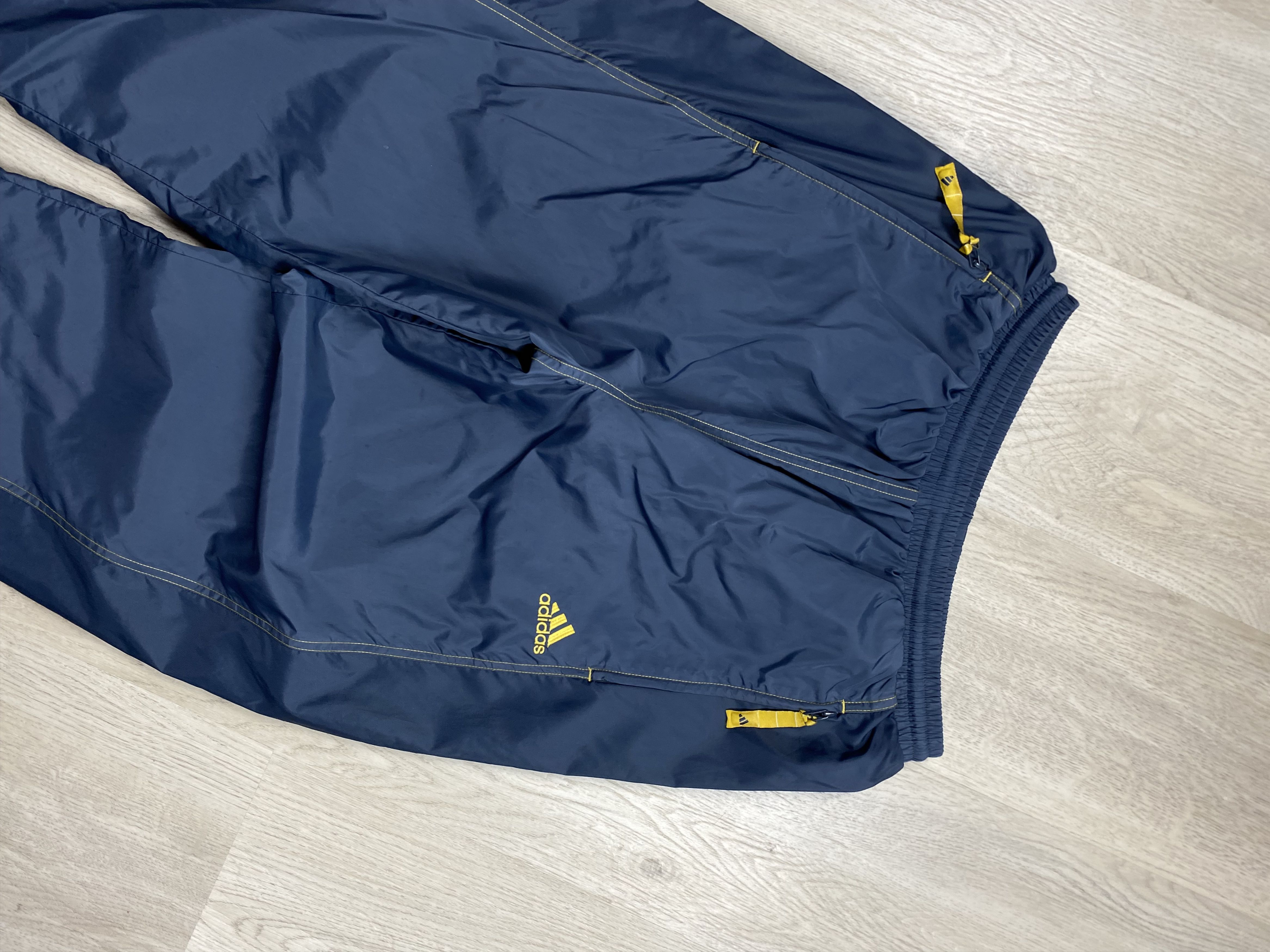 Adidas Adidas Vintage Mens Nylon Baggy Track Pants Drill style Y2K Size US 32 / EU 48 - 2 Thumbnail