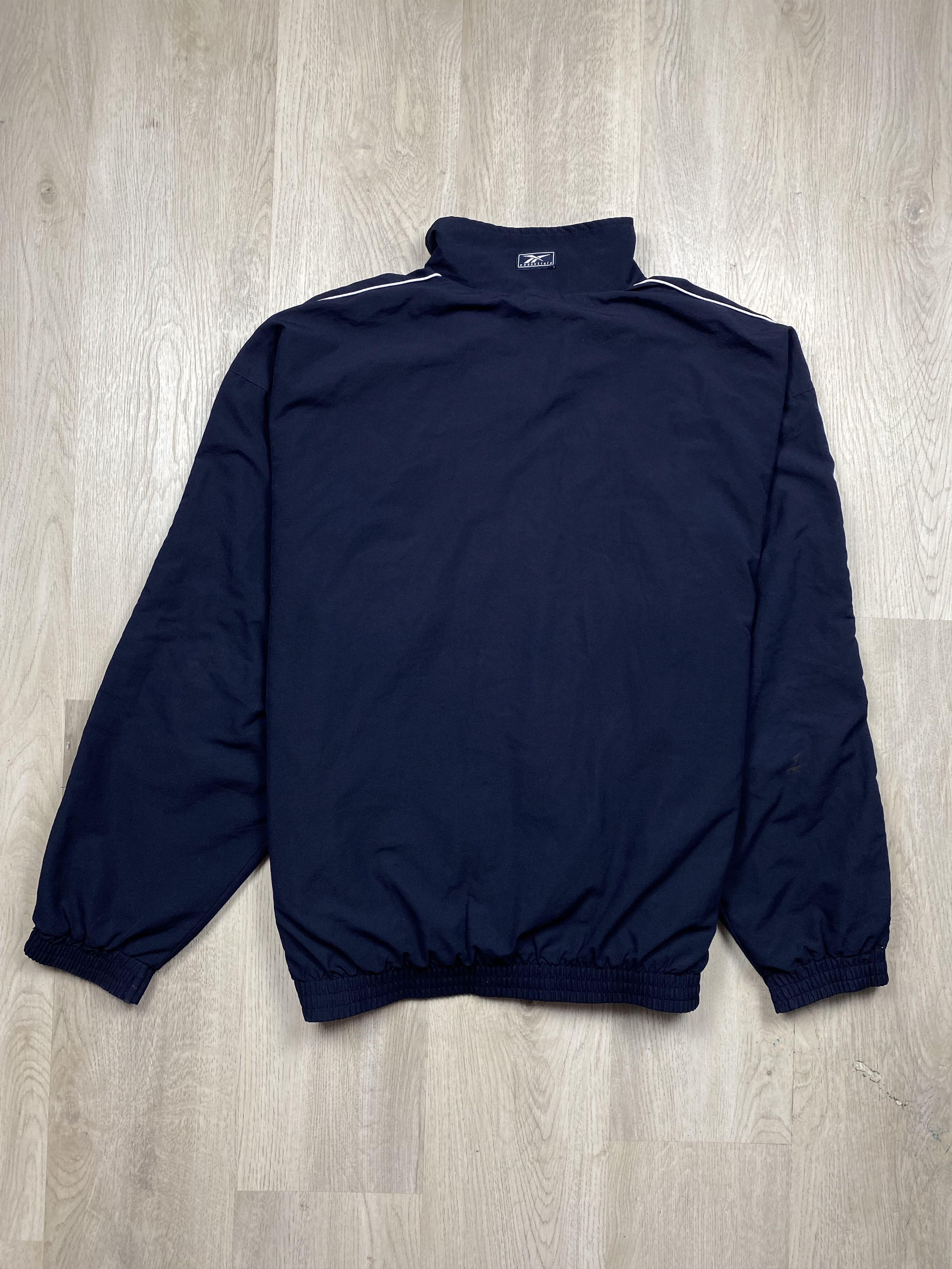 Reebok Reebok Vintage Mens Nylon Track Suit Jacket + Pants Drill Size US 32 / EU 48 - 9 Thumbnail