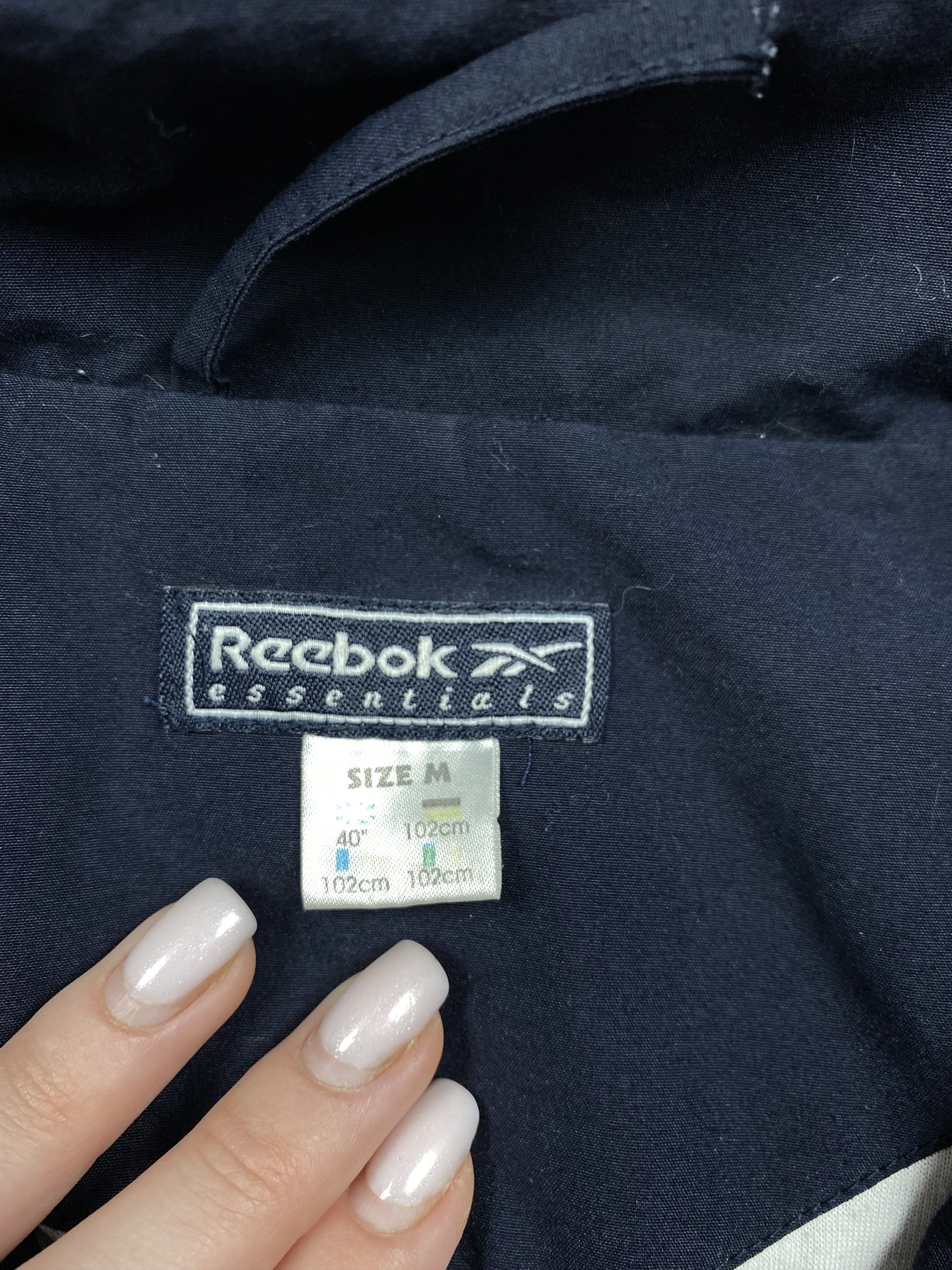 Reebok Reebok Vintage Mens Nylon Track Suit Jacket + Pants Drill Size US 32 / EU 48 - 6 Thumbnail