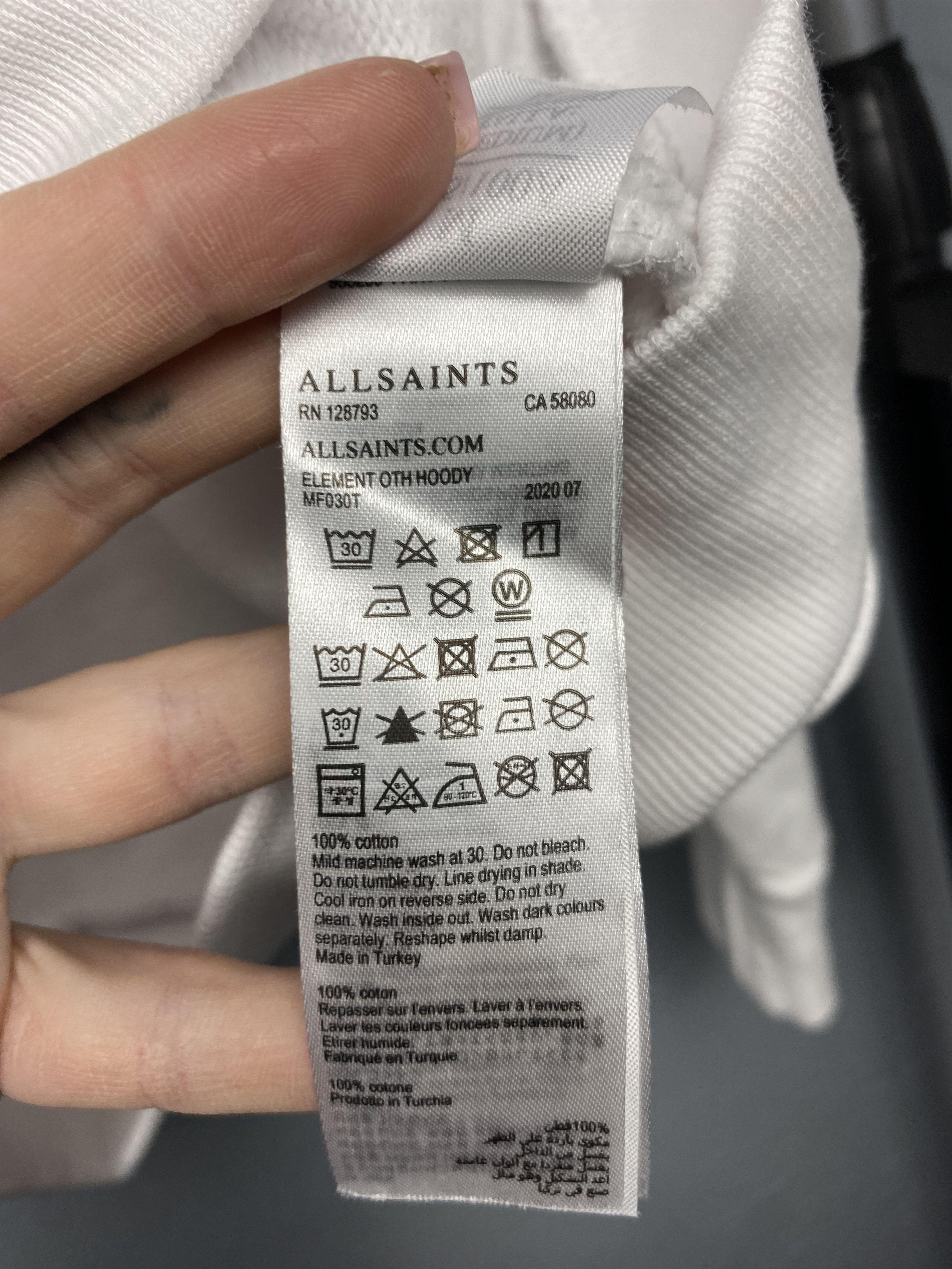 Allsaints Allsaints Element OTH Mens Oversized Hoodie Size US XL / EU 56 / 4 - 7 Thumbnail