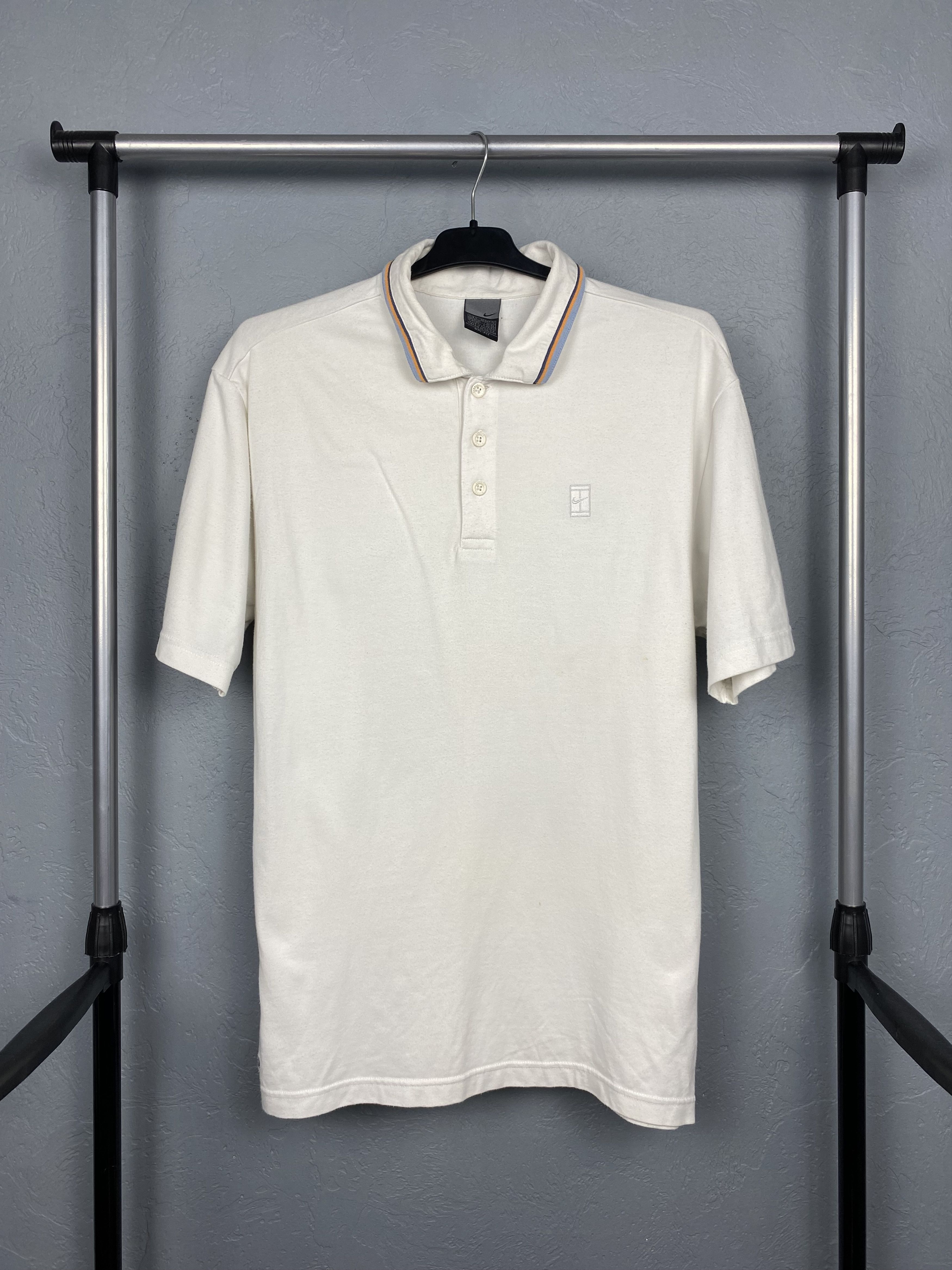 Nike × Vintage Nike Tennis Challenge Court 90s Vintage Polo Shirt Tee Size US L / EU 52-54 / 3 - 1 Thumbnail