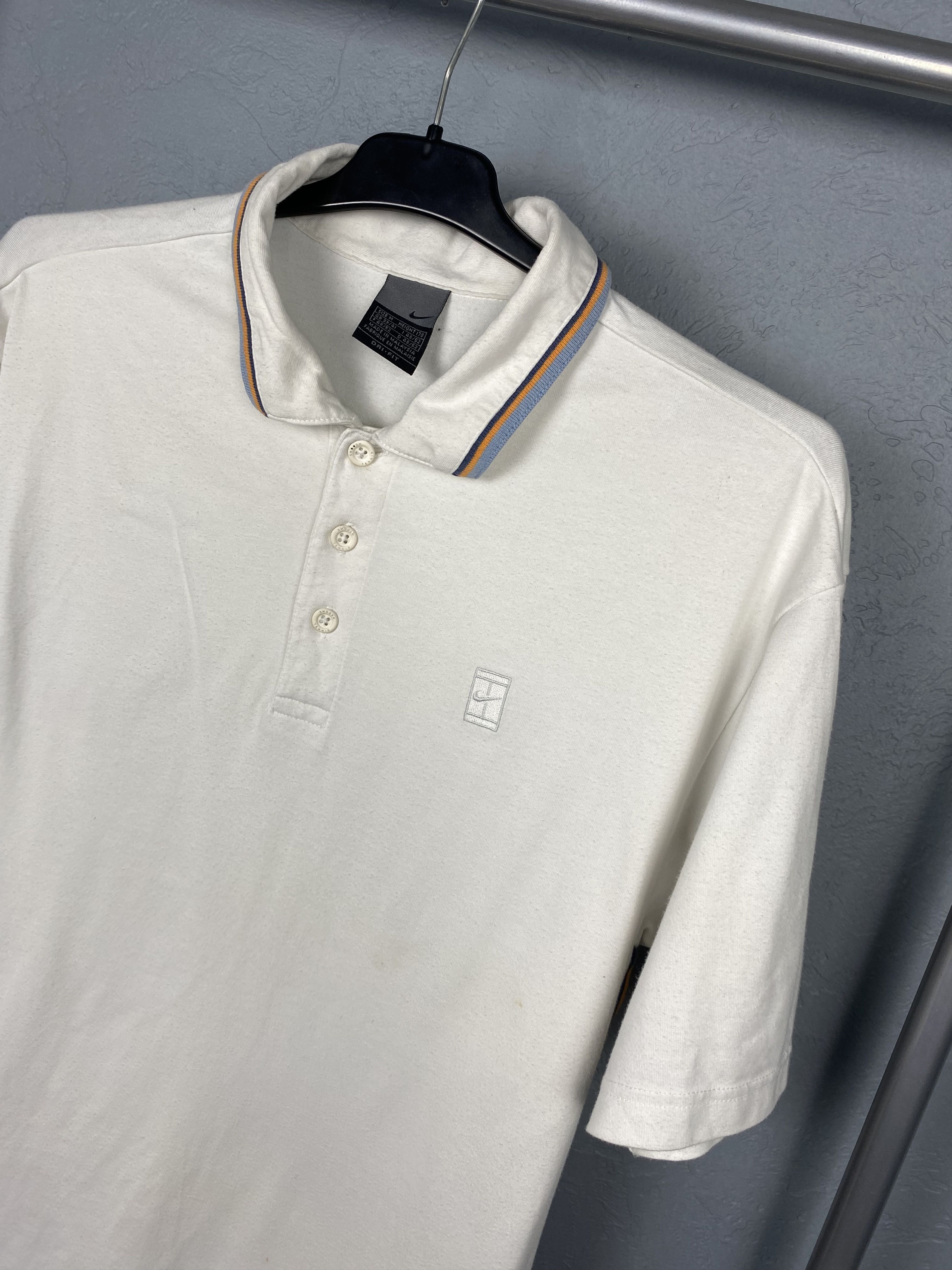 Nike × Vintage Nike Tennis Challenge Court 90s Vintage Polo Shirt Tee Size US L / EU 52-54 / 3 - 2 Thumbnail