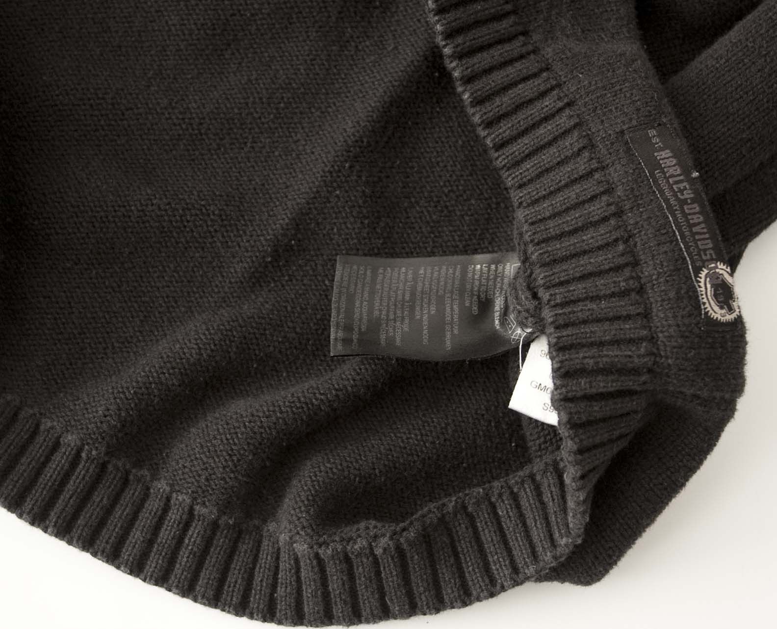 Harley Davidson * Harley Davidson Sweater Cotton 1/4 Zip Embroidered Size US M / EU 48-50 / 2 - 3 Thumbnail