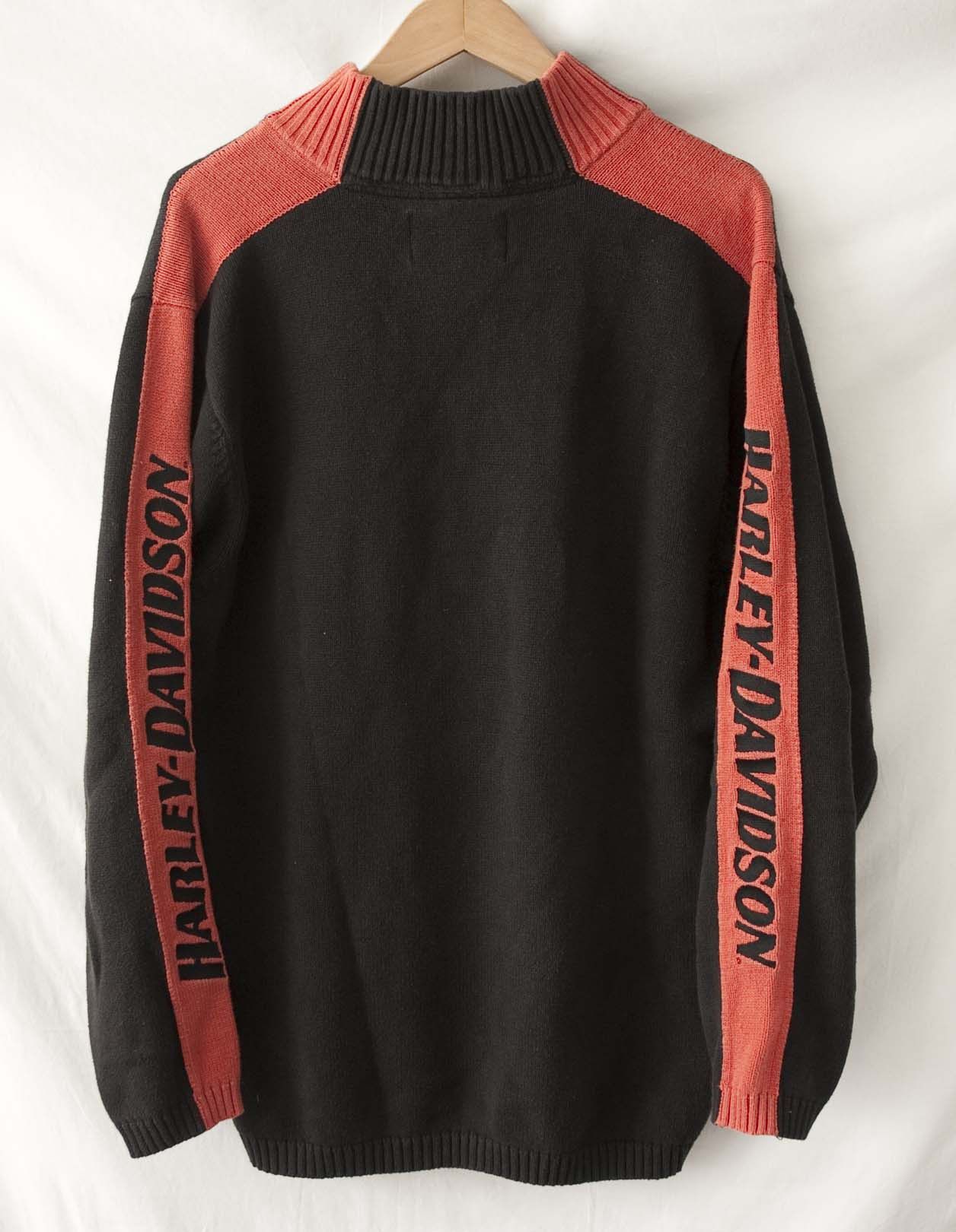 Harley Davidson * Harley Davidson Sweater Cotton 1/4 Zip Embroidered Size US M / EU 48-50 / 2 - 5 Thumbnail