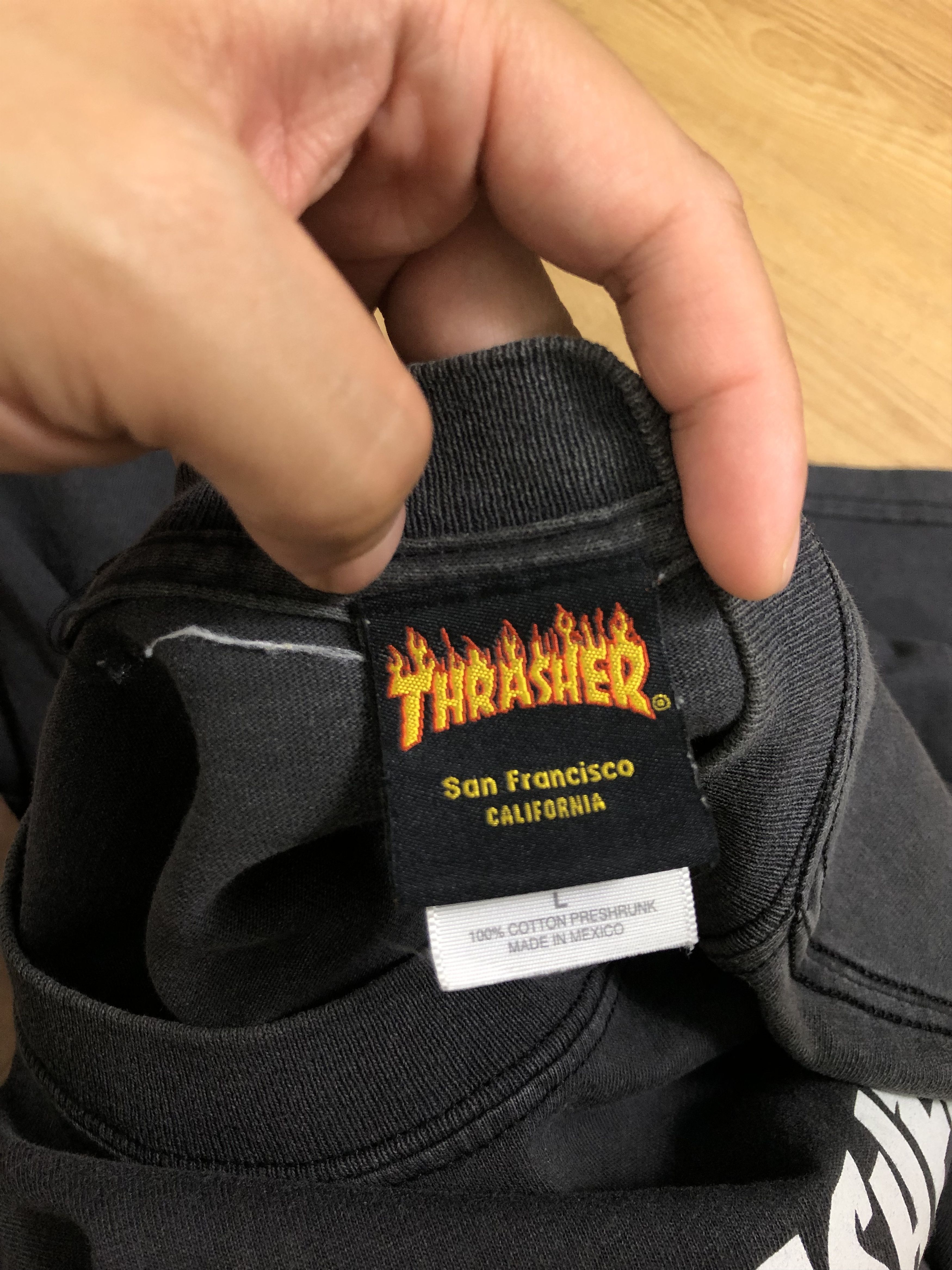 Powell Peralta × Thrasher × Vintage RARE🔥VINTAGE 90’S THRASHER BY PUSHEAD GRAPHIC ART S/S Size US XL / EU 56 / 4 - 8 Thumbnail
