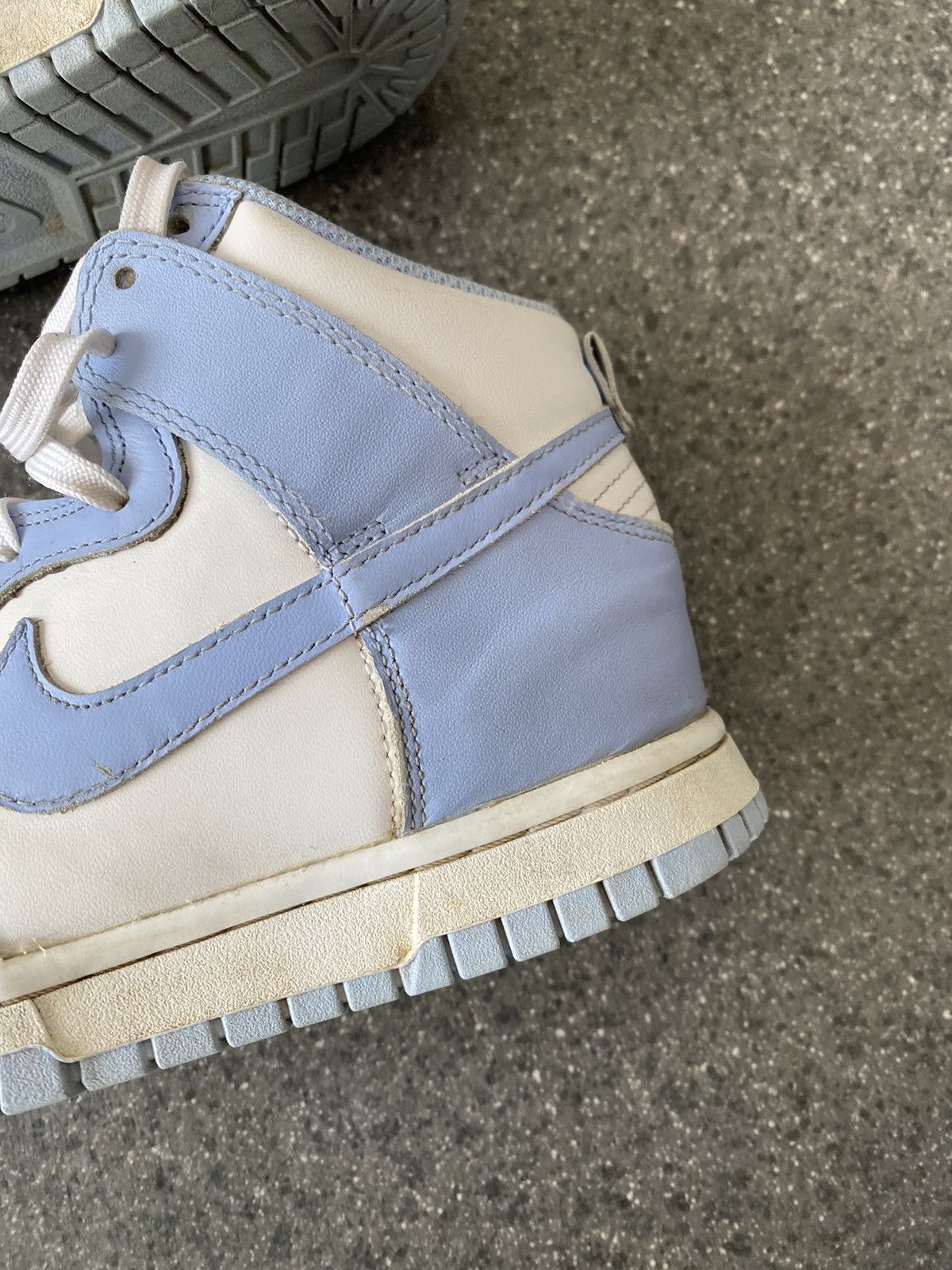 Nike Nike Dunk White Blue Distressed Style Size US 6 / IT 36 - 5 Thumbnail
