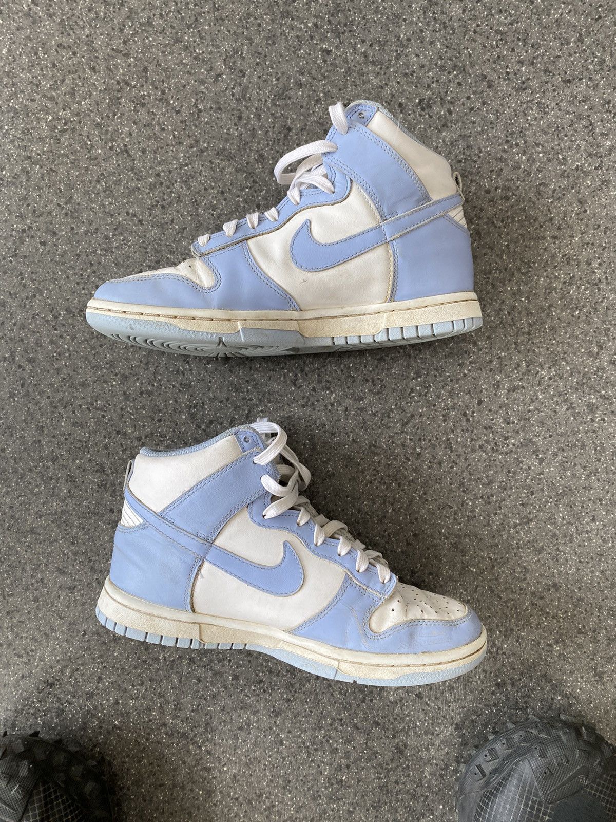 Nike Nike Dunk White Blue Distressed Style Size US 6 / IT 36 - 1 Thumbnail