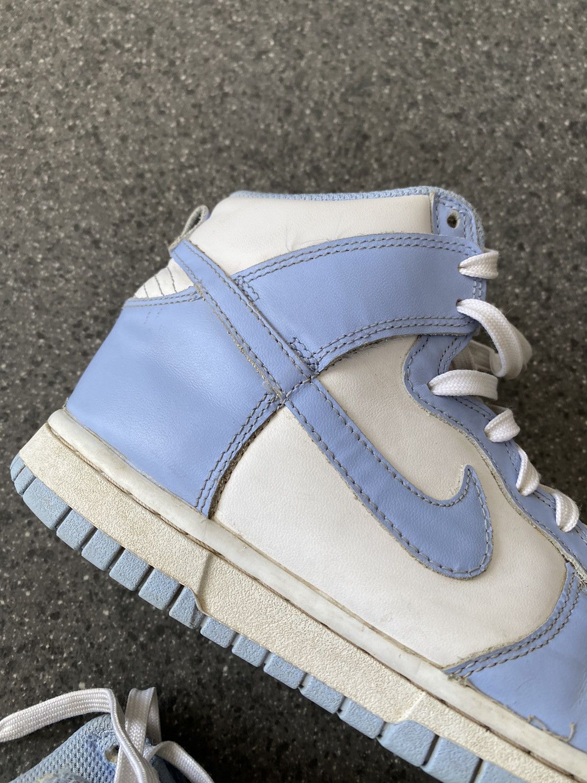 Nike Nike Dunk White Blue Distressed Style Size US 6 / IT 36 - 8 Thumbnail