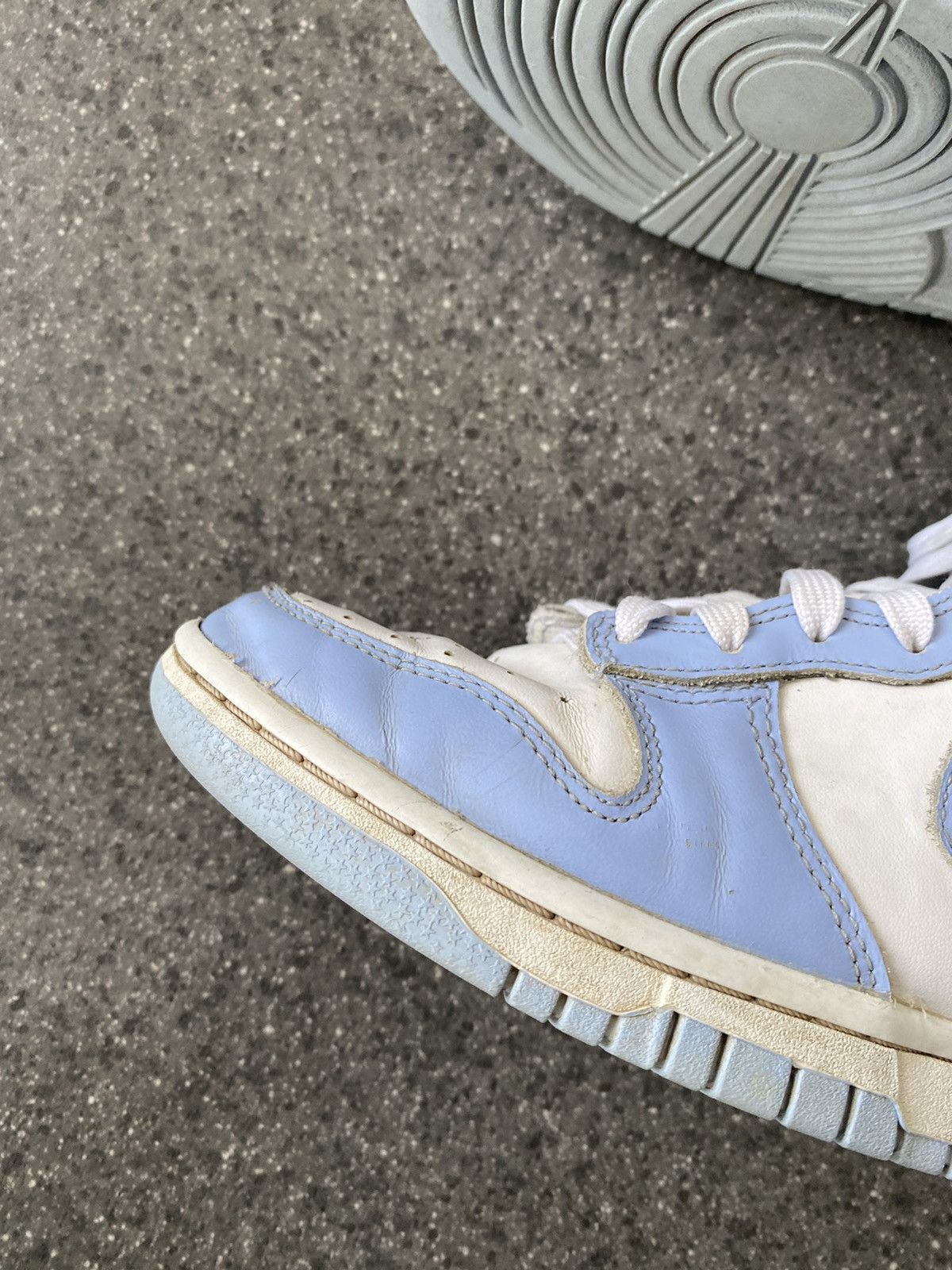 Nike Nike Dunk White Blue Distressed Style Size US 6 / IT 36 - 4 Thumbnail