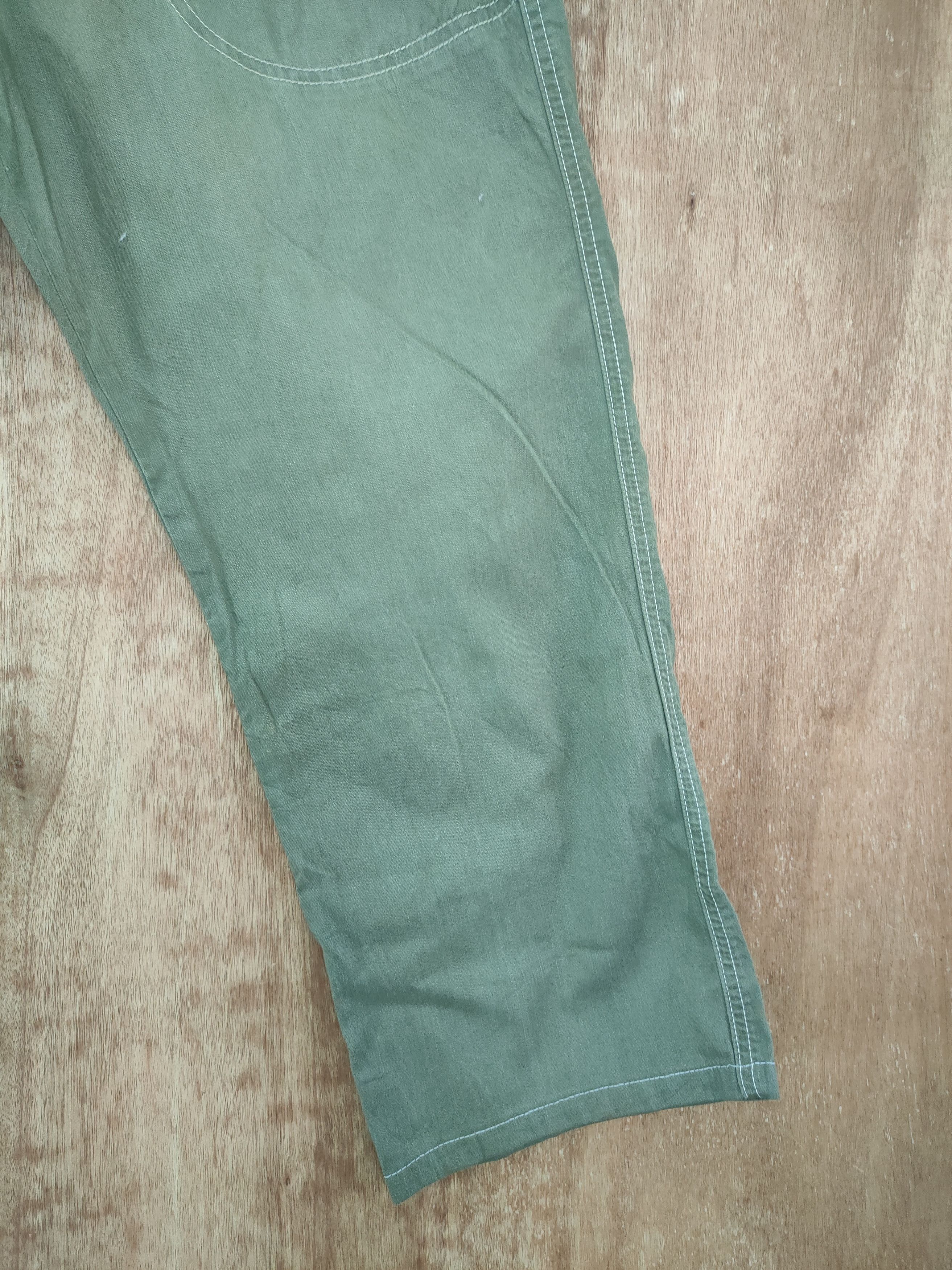 Edwin DL Edwin green japan cropped cargo multi pocket pants #817 Size US 35 - 3 Thumbnail