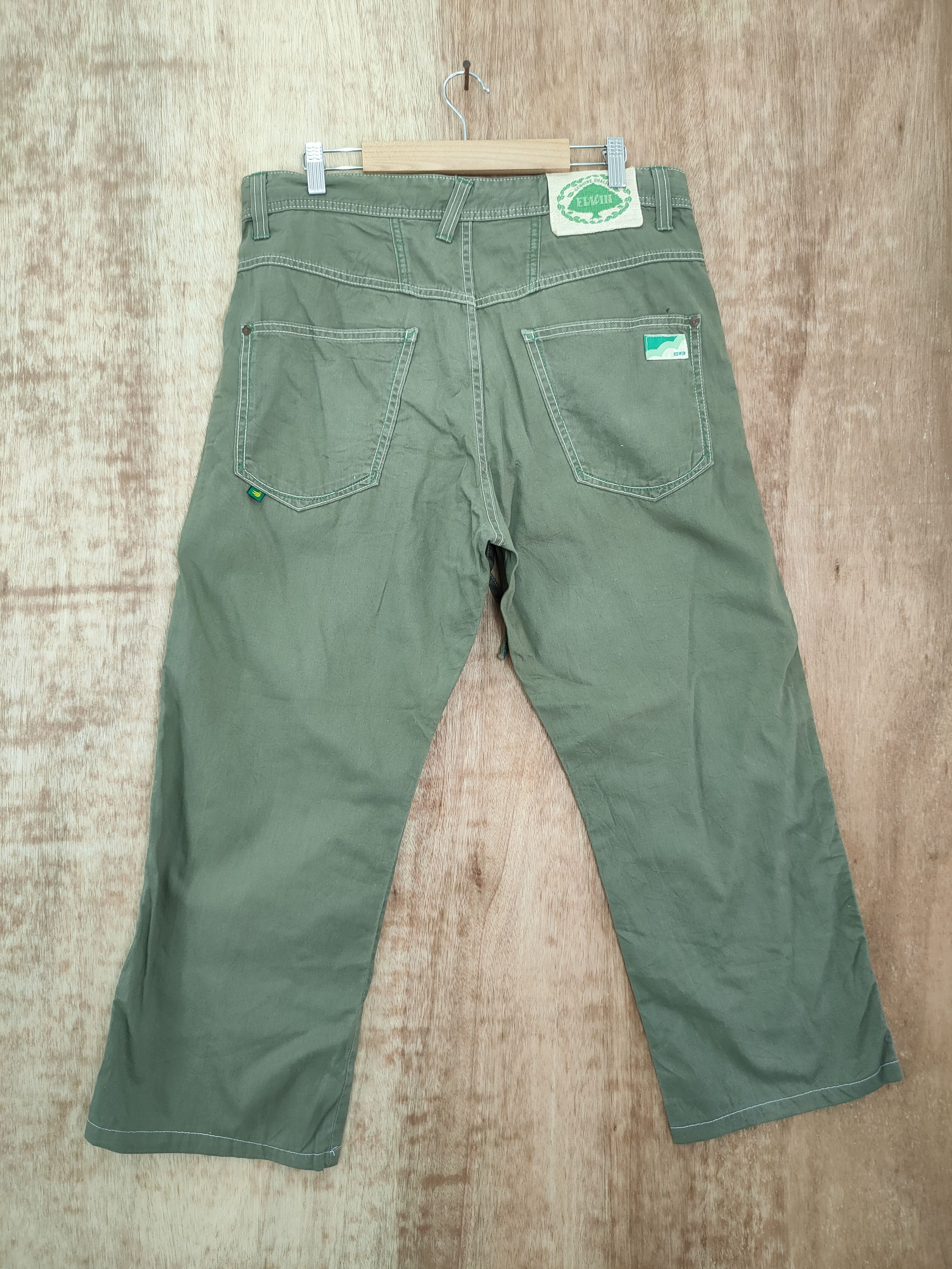 Edwin DL Edwin green japan cropped cargo multi pocket pants #817 Size US 35 - 7 Thumbnail